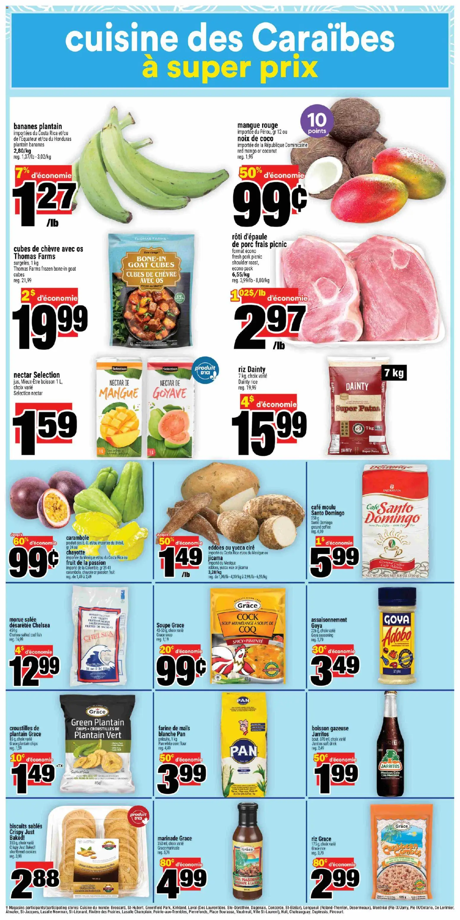Super C flyer valid from 22.01.2026 | Page: 10 | Products: Rice, Chips, Coffee, Bananas