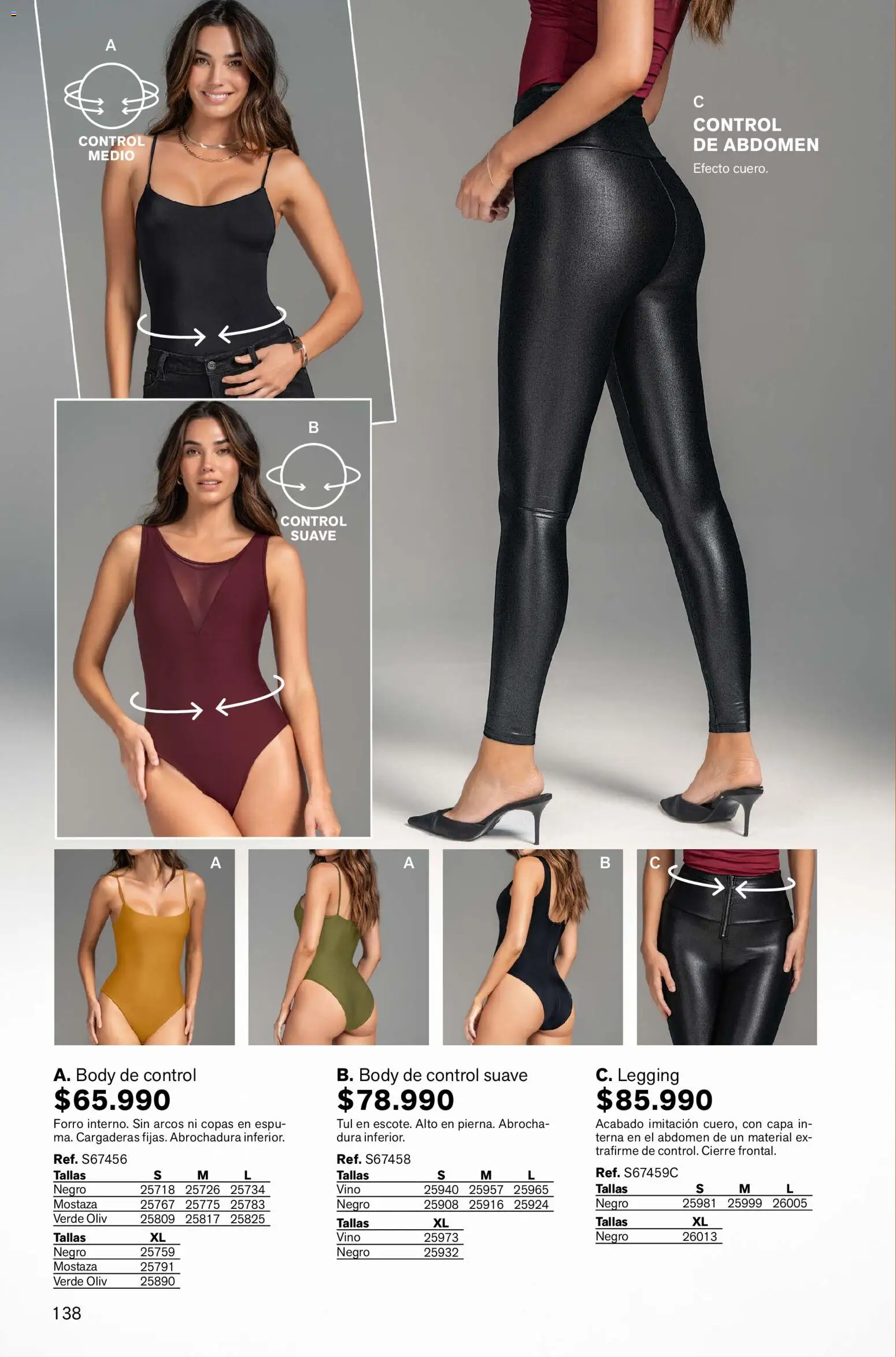 Leonisa revista - valida desde el 02.01.2026 | Página: 138 | Productos: Body, Mostaza, Vino