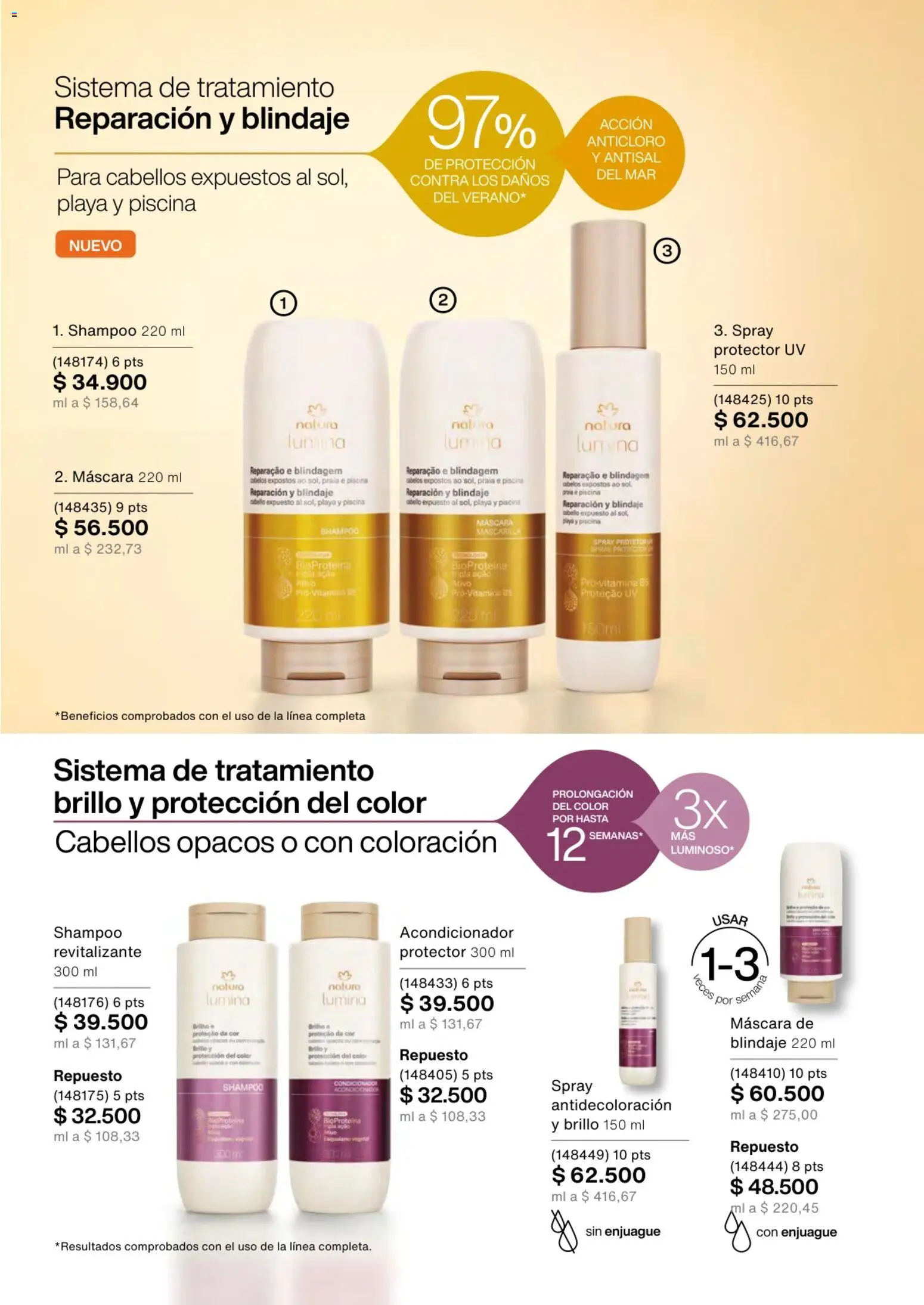 Natura revista - valida desde el 01.02.2026 | Página: 154 | Productos: Piña, Shampoo, Máscara, Acondicionador
