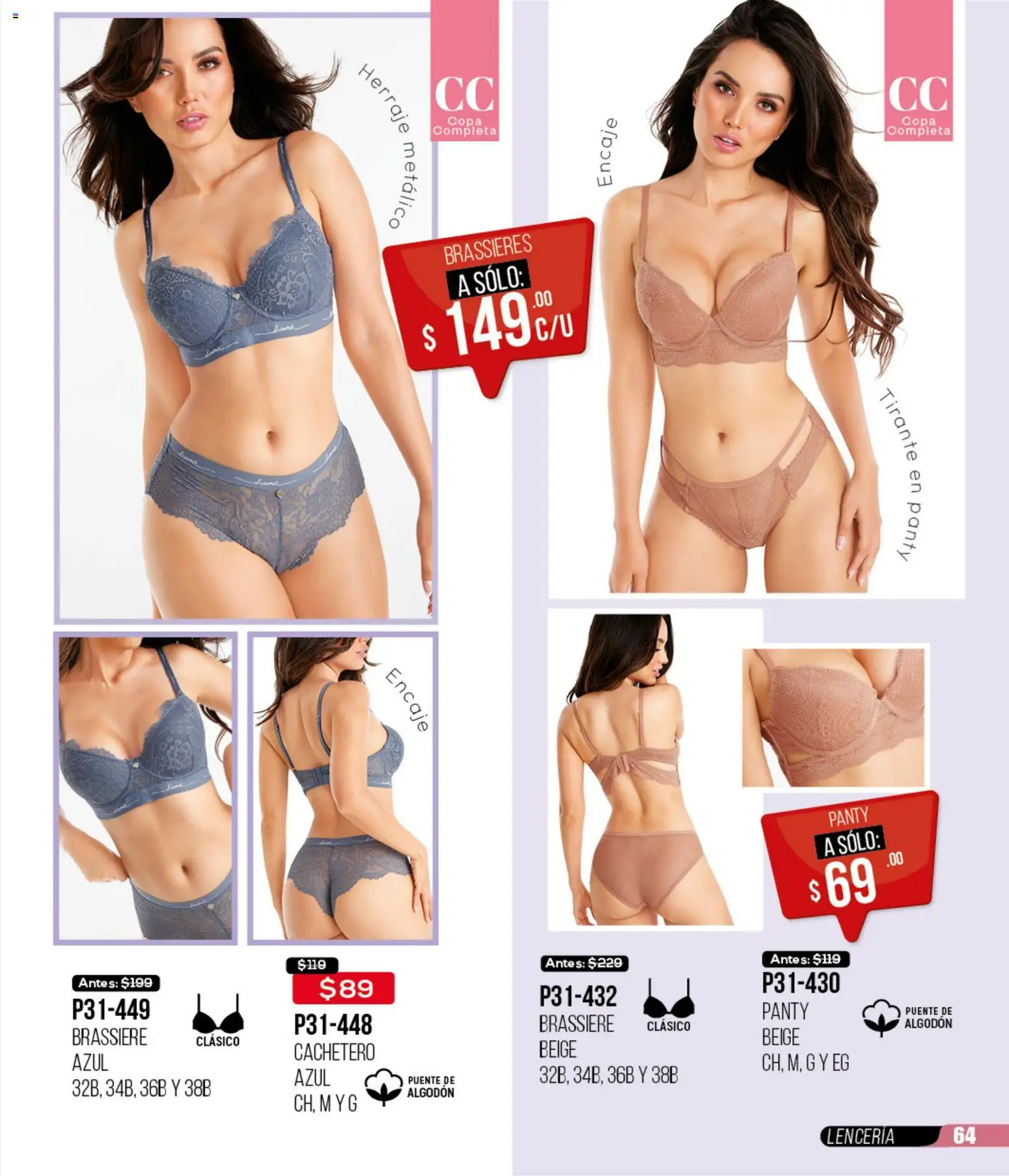 Nuevas ofertas de Cklass válidas en toda la República Mexicana desde el 16.02.2026. ¡Encuentra las mejores ofertas en Cklass catálogo Remate Ropa! | Página: 65 | Productos: Algodón, Lenceria, Cachetero