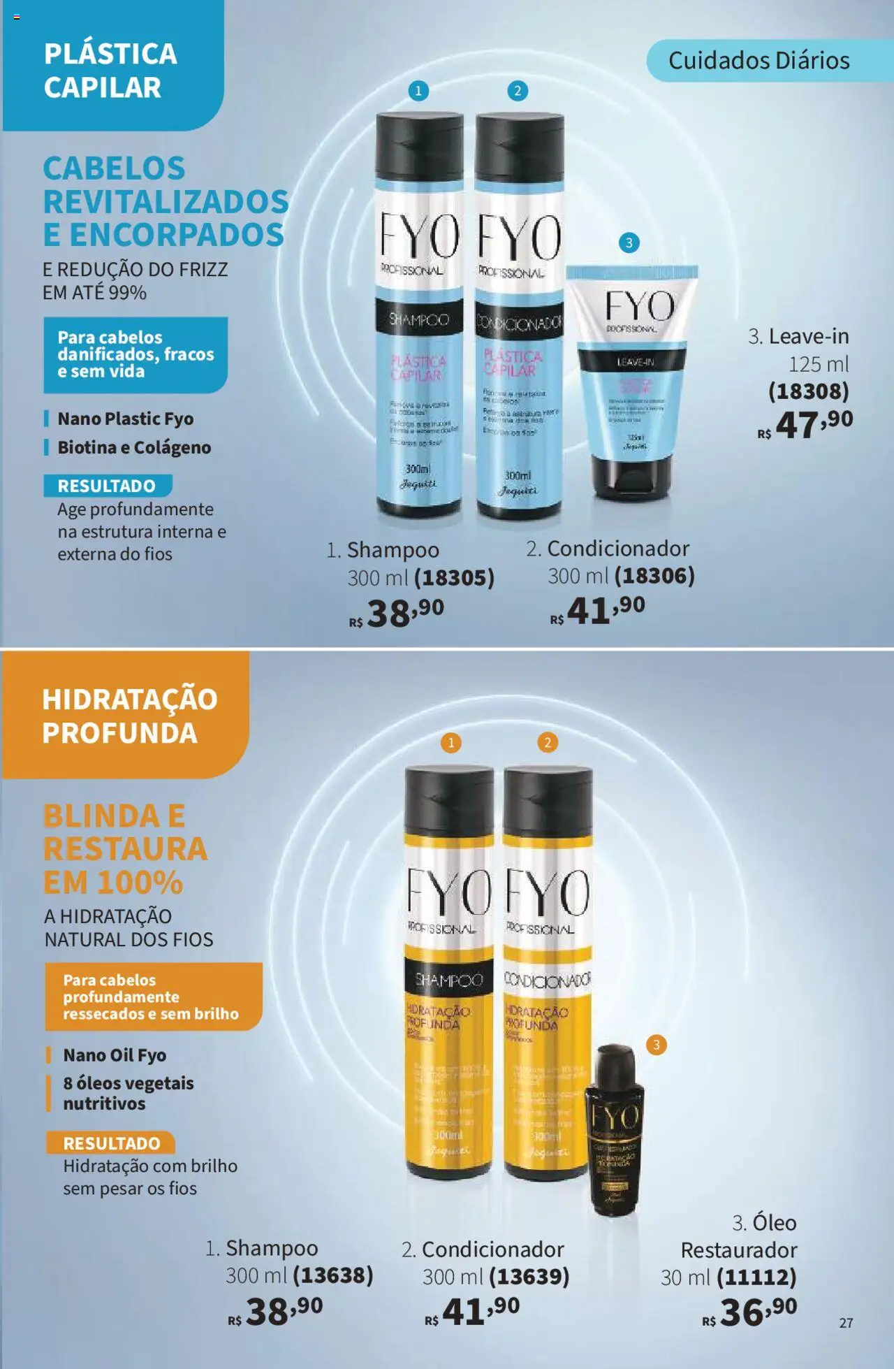 Jequiti Folheto - válido de 19.09.2025 | Página: 27 | Produtos: Shampoo, Colágeno, Condicionador, Óleo