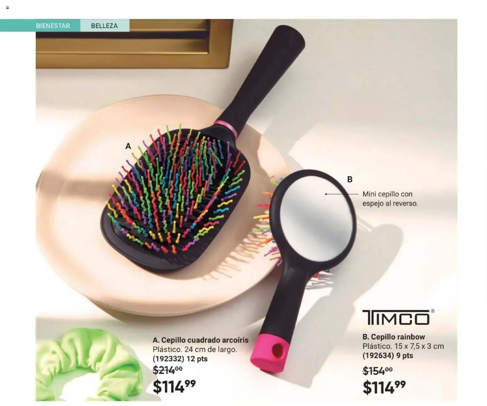 Nuevas ofertas de AVON válidas en toda la República Mexicana desde el 24.04.2026. ¡Encuentra las mejores ofertas en AVON Casa & Estilo 7 2026! | Página: 84 | Productos: Cepillo, Espejo