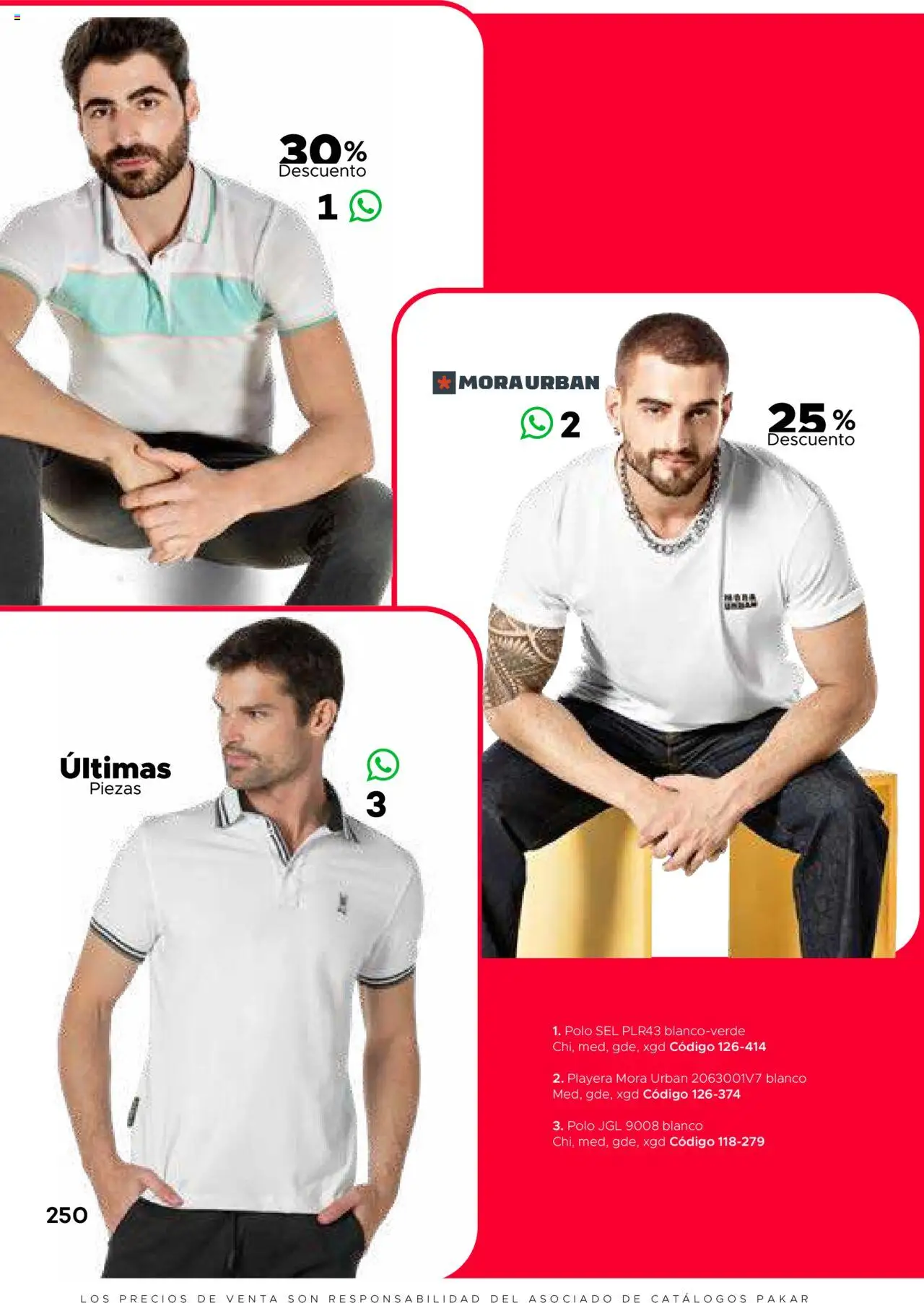 Nuevas ofertas de SC Pakar válidas en toda la República Mexicana desde el 31.01.2025. ¡Encuentra las mejores ofertas en SC Pakar catálogo Ropa! | Página: 250 | Productos: Playera