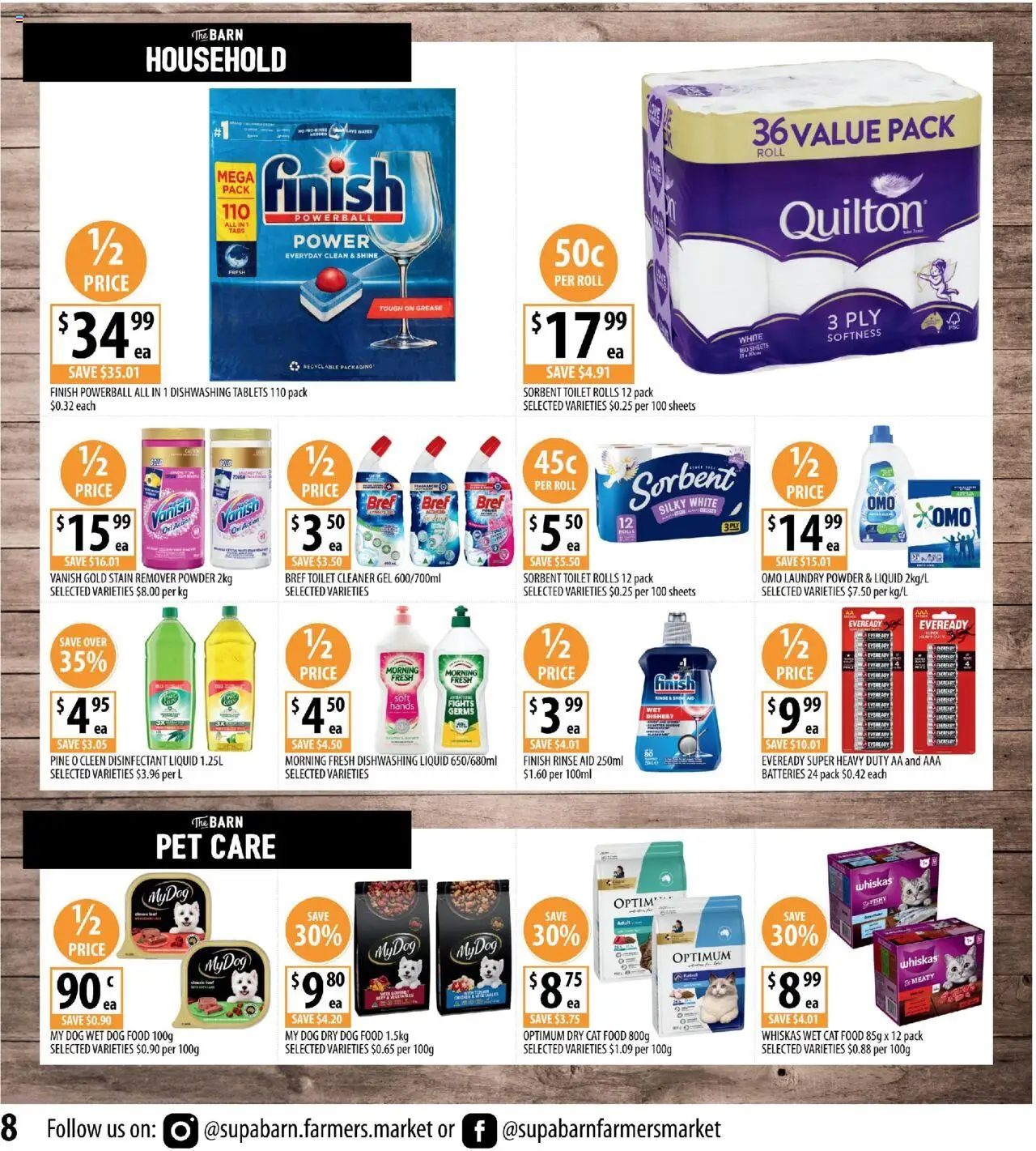 Supabarn catalogue - valid from 16.07.2025 | Page: 8 | Products: Powder, Cleaner, Dog food, Tablets