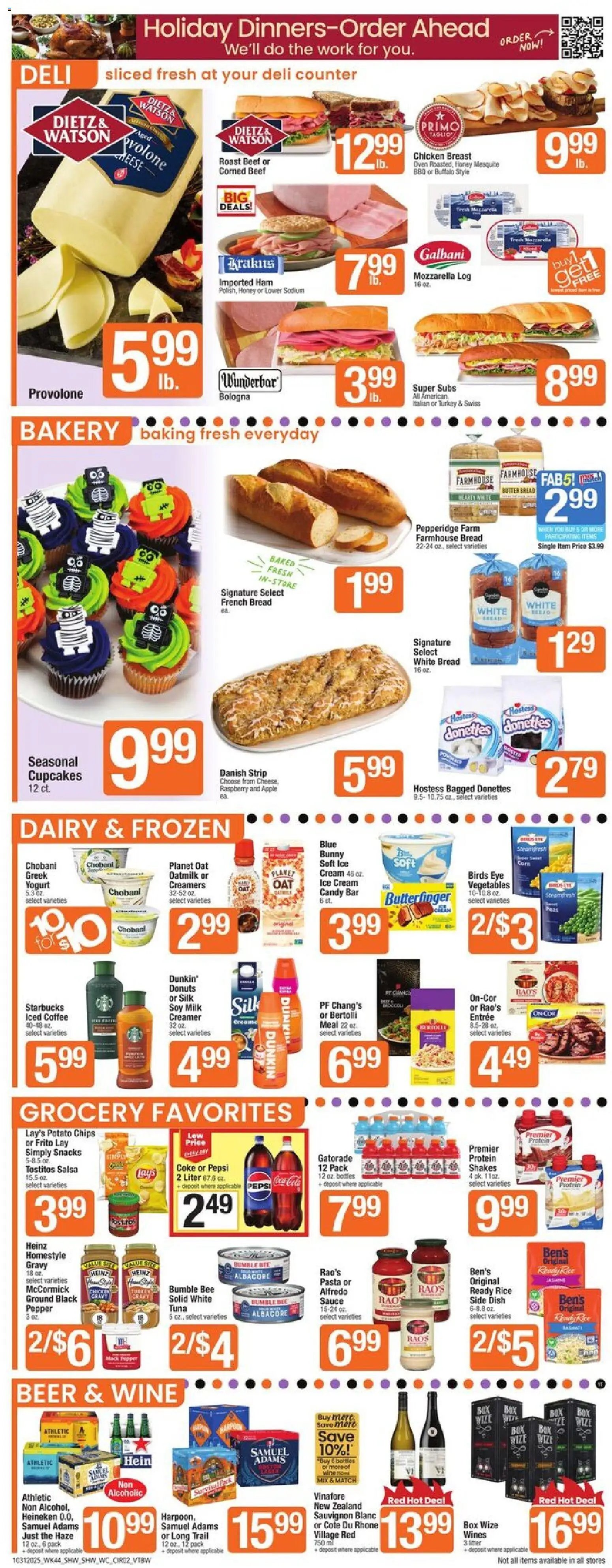 Shaw's Weekly Ad - VT - valid from 31.10.2025 | Page: 2 | Products: Wc, Wine, Ice cream, Raspberry