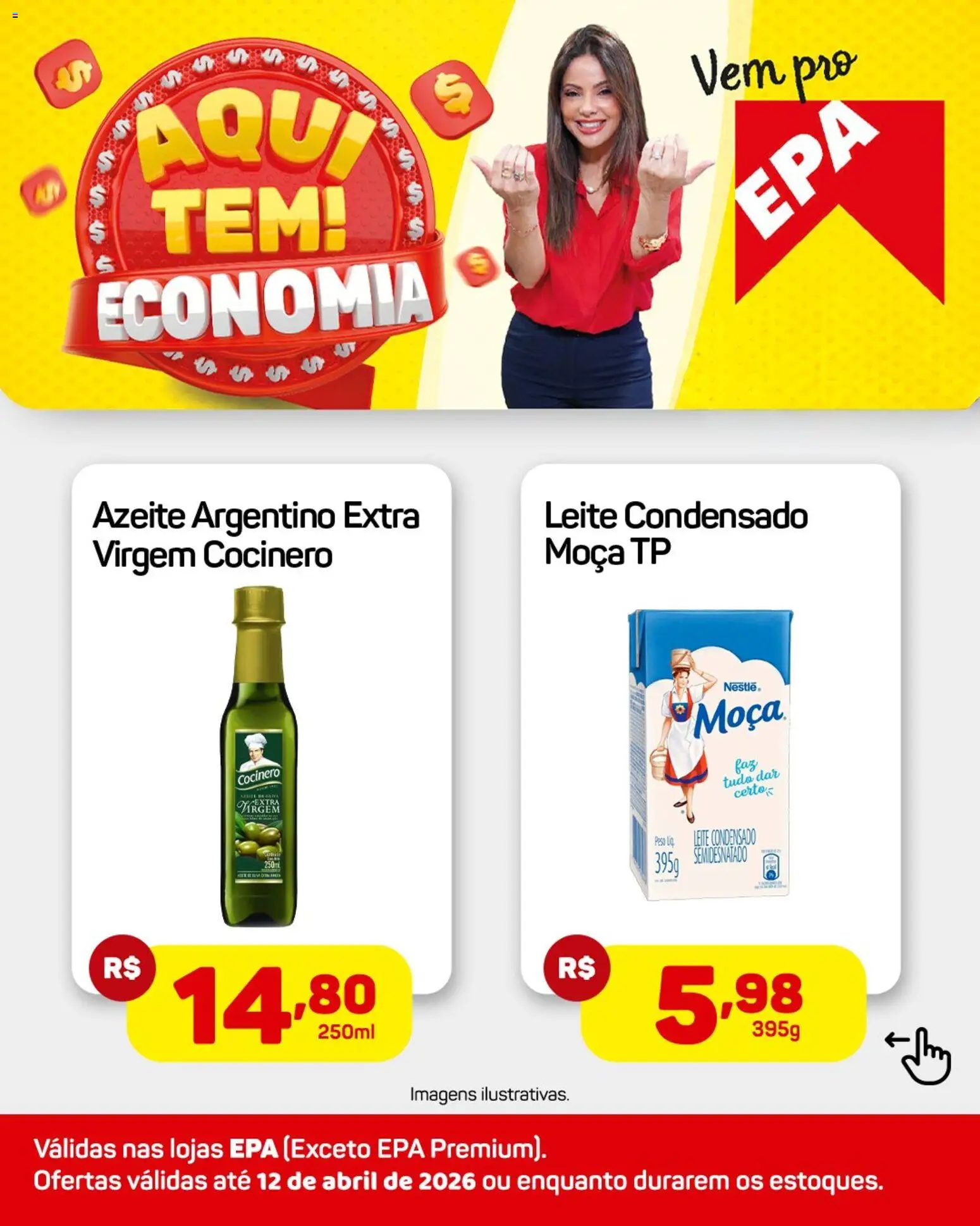 EPA Folheto - válido de 06.04.2026 | Página: 2 | Produtos: Leite, Azeite, Leite condensado