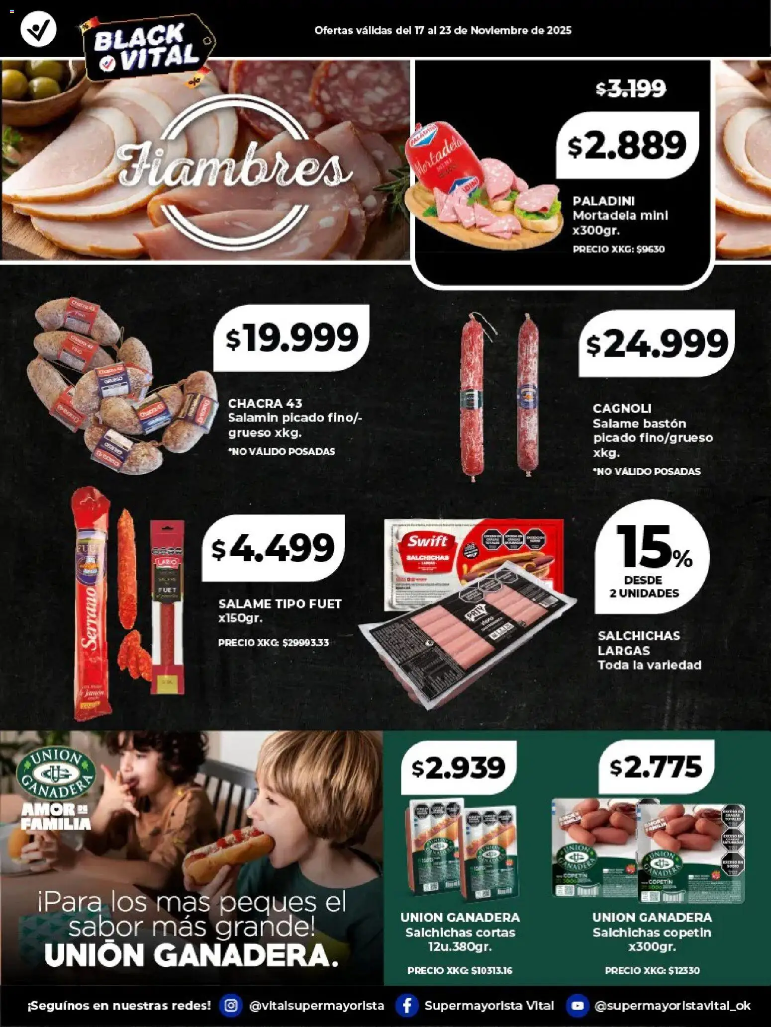 Vital - Especial de frescos - Posadas │ válido desde el 17.11.2025 | Página: 10 | Productos: Mortadela, Salame
