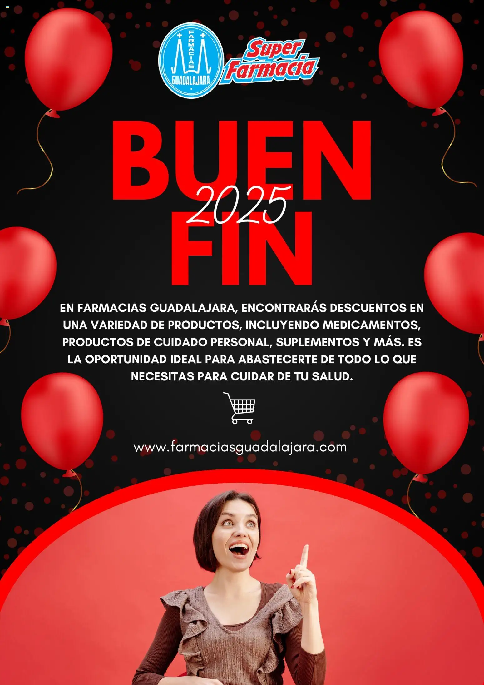 Nuevas ofertas de Farmacia Guadalajara válidas en toda la República Mexicana desde el 28.10.2025. ¡Encuentra las mejores ofertas en Farmacia Guadalajara Buen Fin aviso! | Página: 1
