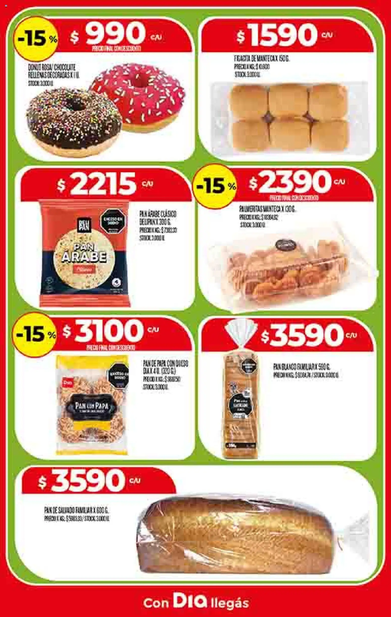 Supermercado DIA Ofertas │ válido desde el 05.11.2025 | Página: 9 | Productos: Papa, Manteca, Pan, Chocolate