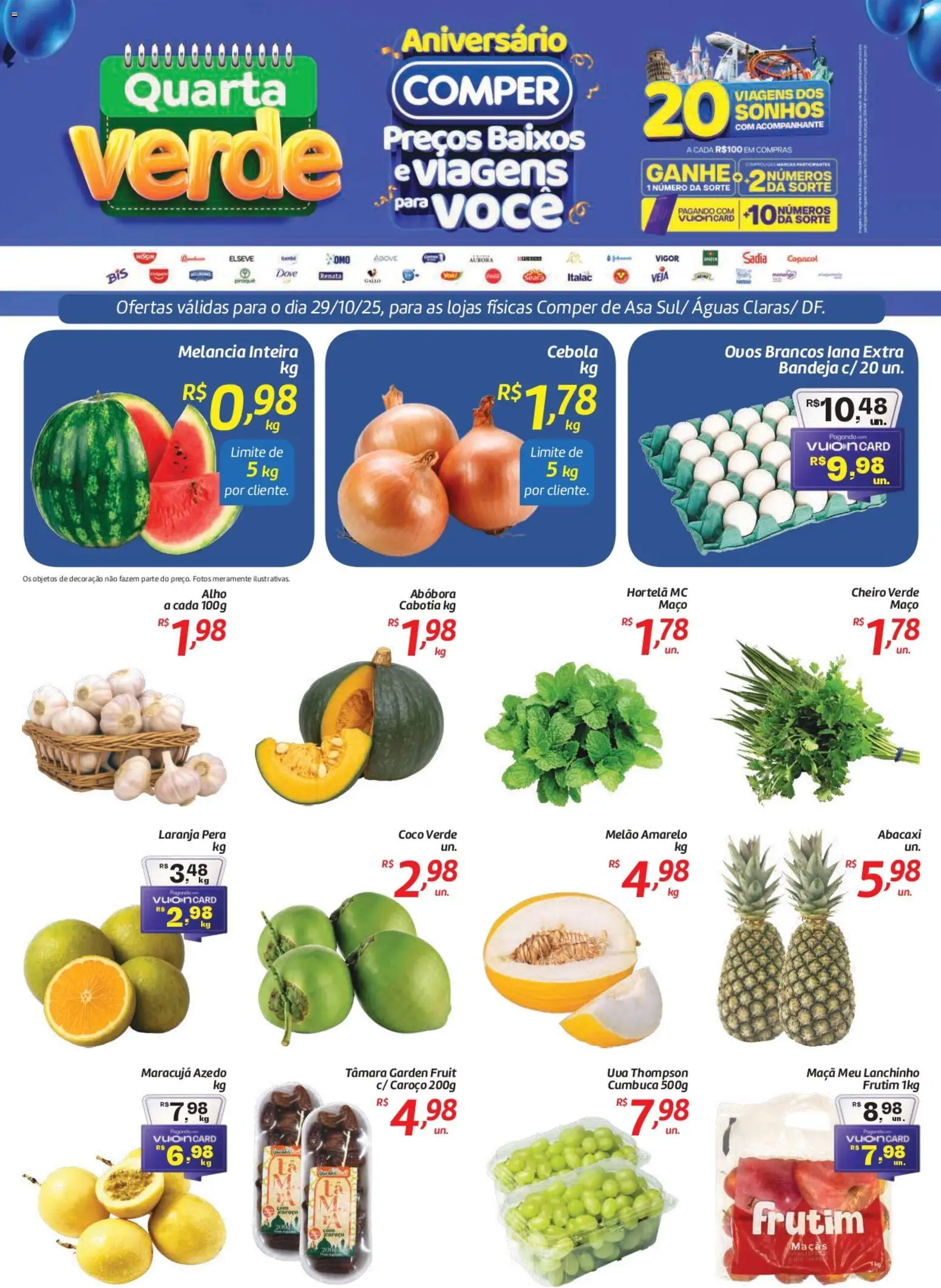 Comper Folheto - válido de 29.10.2025 | Página: 1 | Produtos: Coco, Melancia, Pera, Dove