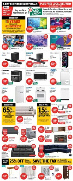 Preview of The Brick weekly flyer / circulaire from shop The Brick valid from 23.12.2025 | Page: 3