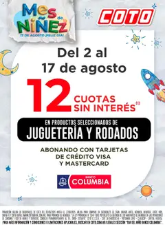 Vista previa Coto Mes de la niñez válido desde el 02.08.2025