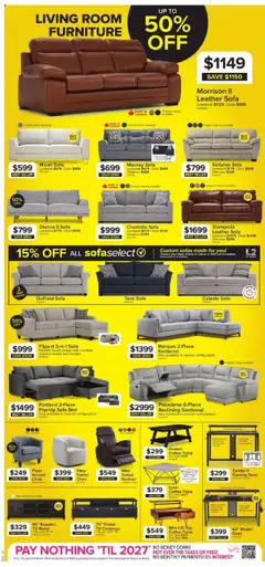 Leon's flyer valid from 14.08.2025 | Page: 2 | Products: Bed, Sofa, Coffee table, Coffee