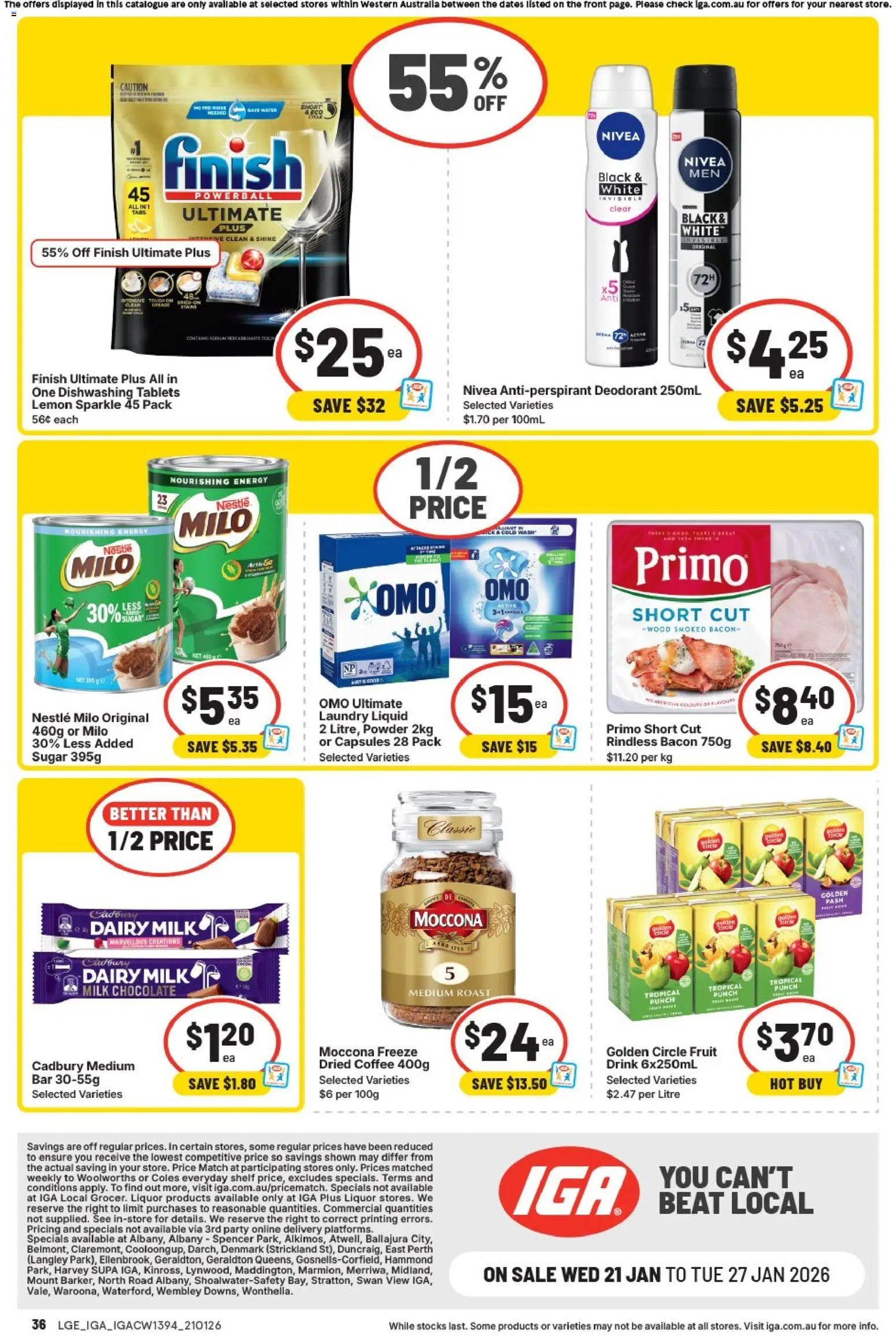 IGA catalogue - valid from 21.01.2026 | Page: 40 | Products: Bacon, Dairy, Wood, Moccona