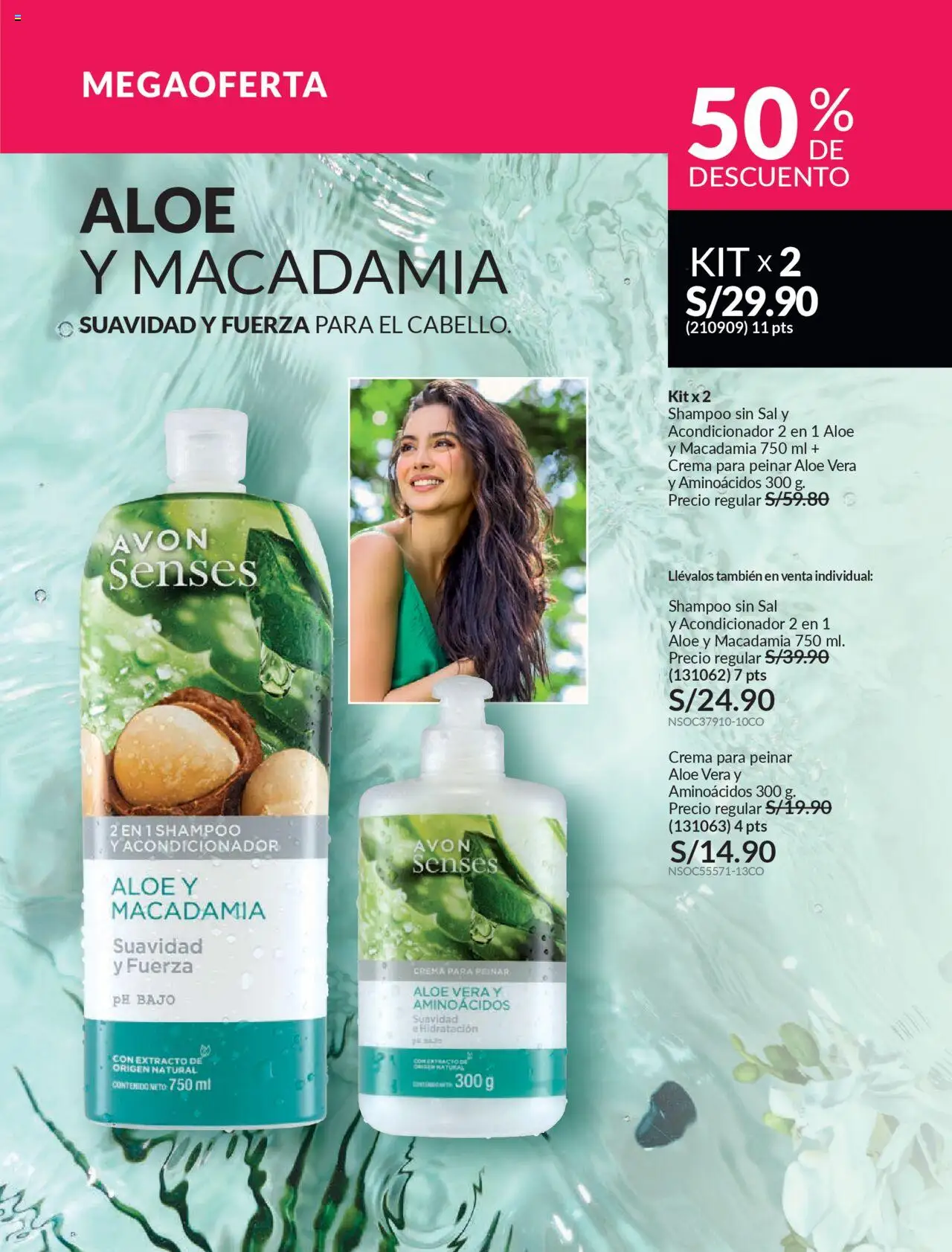 Catálogo Avon válido desde 29.08.2025 | Página: 156 | Productos: Shampoo, Acondicionador, Crema
