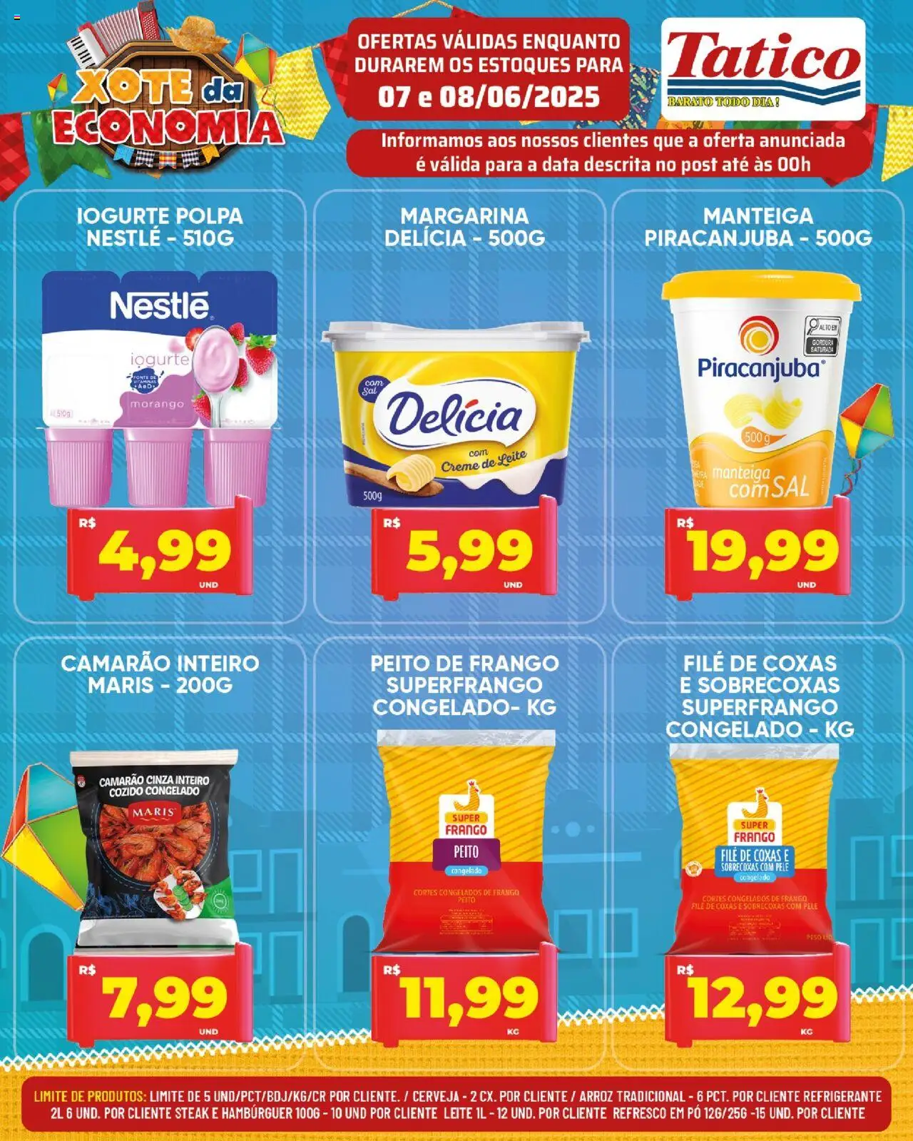 Tatico Folheto - válido de 09.06.2025 | Página: 28 | Produtos: Manteiga, Arroz, Creme de leite, Sal
