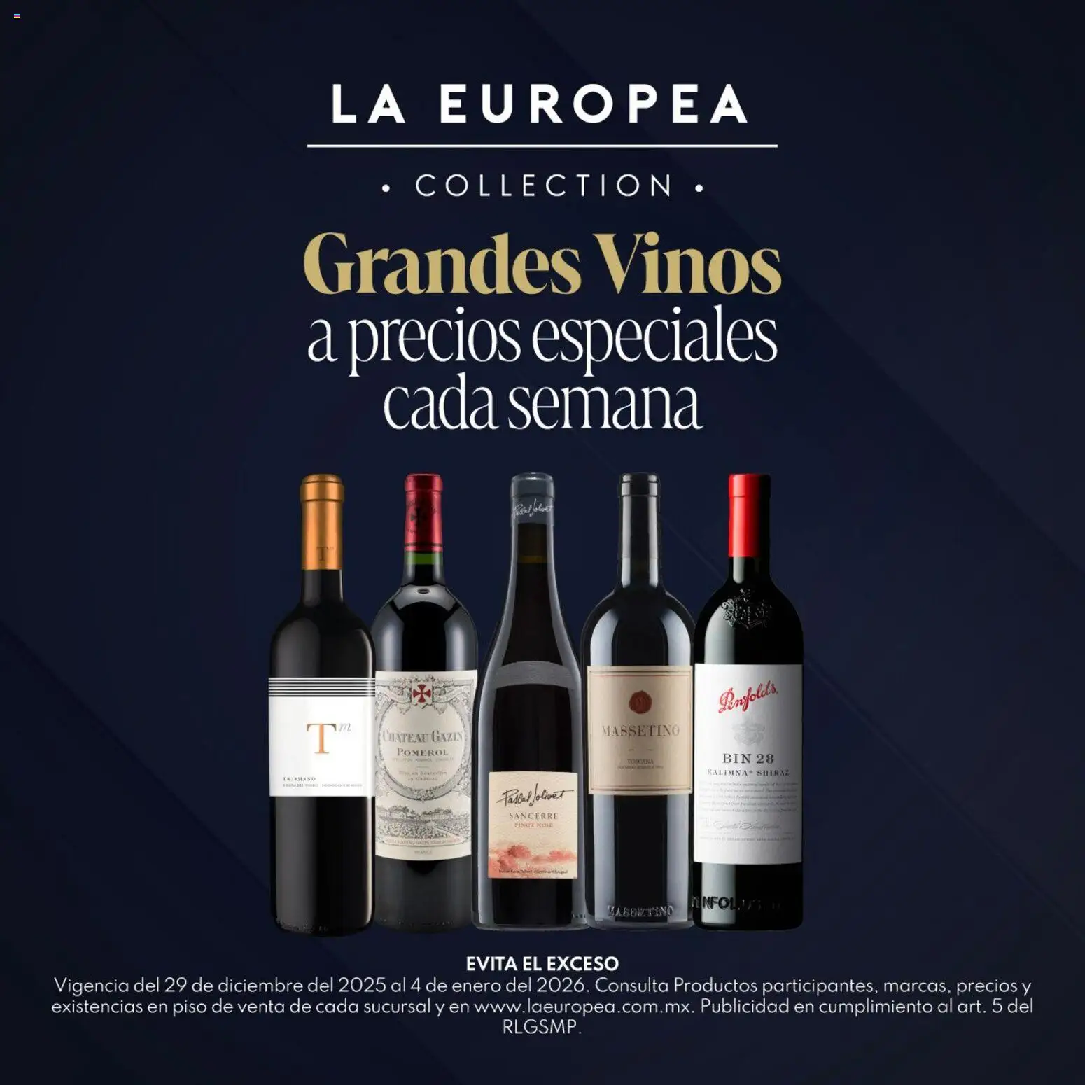 Nuevas ofertas de La Europea válidas en toda la República Mexicana desde el 29.12.2025. ¡Encuentra las mejores ofertas en La Europea catálogo Grandes Vinos! | Página: 1