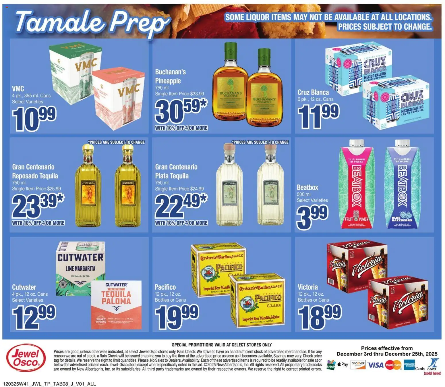 Jewel Osco Fiesta Ad - valid from 03.12.2025 | Page: 8 | Products: Oil, Beer, Pineapple, Lime
