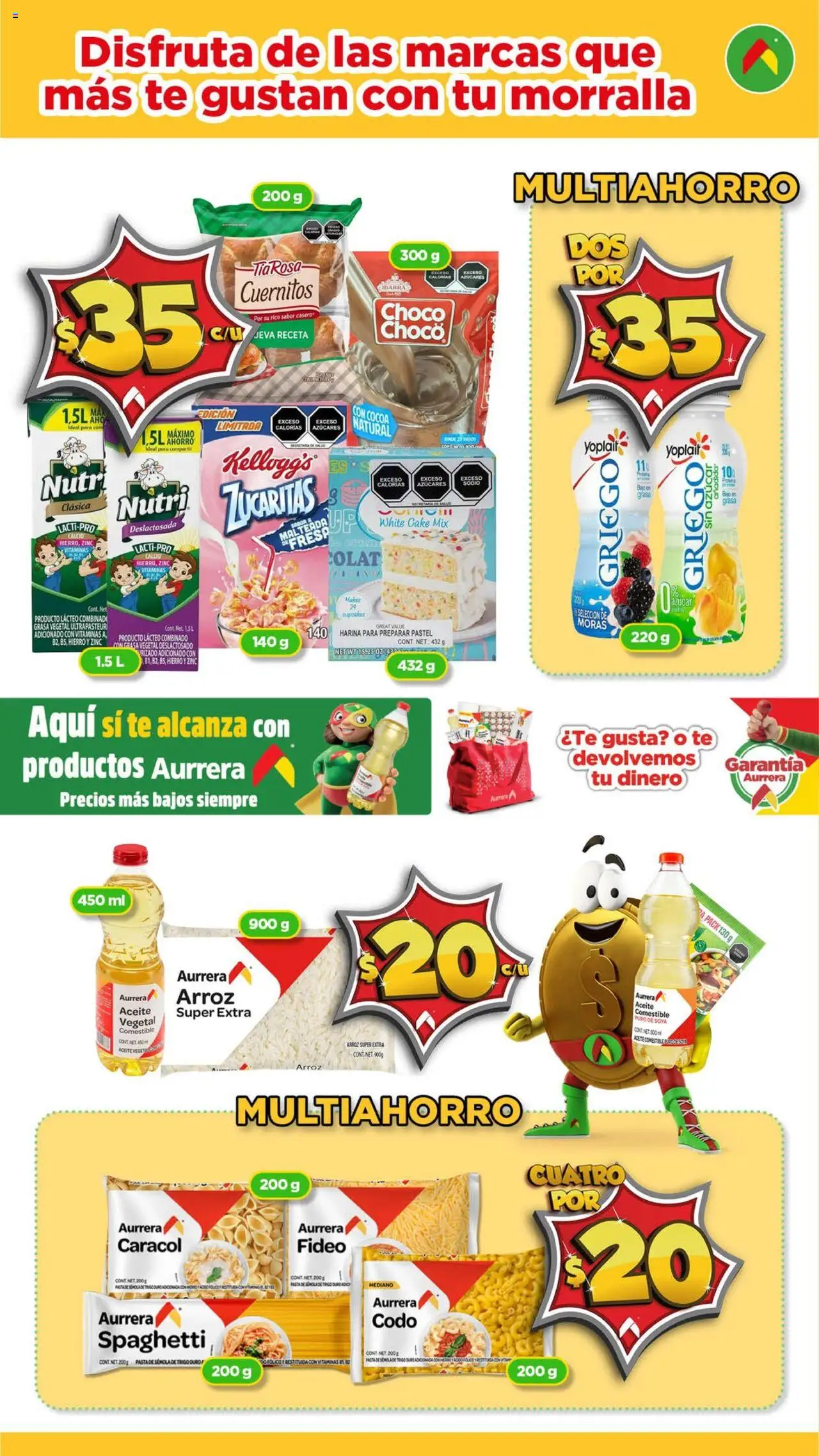 Nuevas ofertas de Bodega Aurrerá válidas en toda la República Mexicana desde el 31.07.2025. ¡Encuentra las mejores ofertas en Bodega Aurrerá - Folleto Aquí si te Alcanza Morralla ! | Página: 4 | Productos: Harina, Azúcar, Vitaminas, Vasos