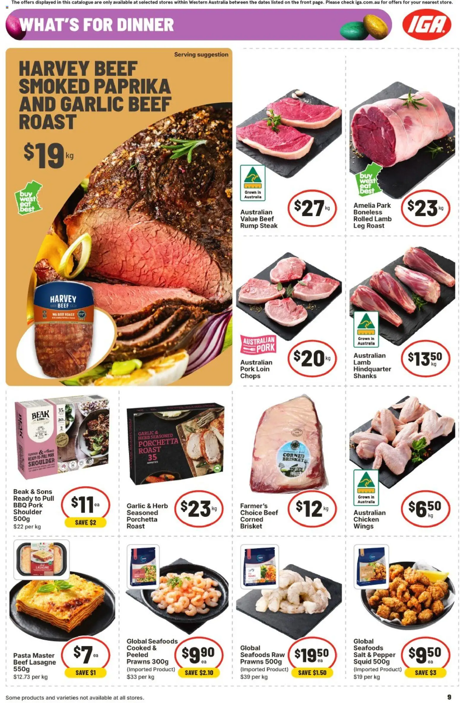 IGA catalogue - valid from 25.03.2026 | Page: 9 | Products: Herb, Lamb, Pasta, Pepper