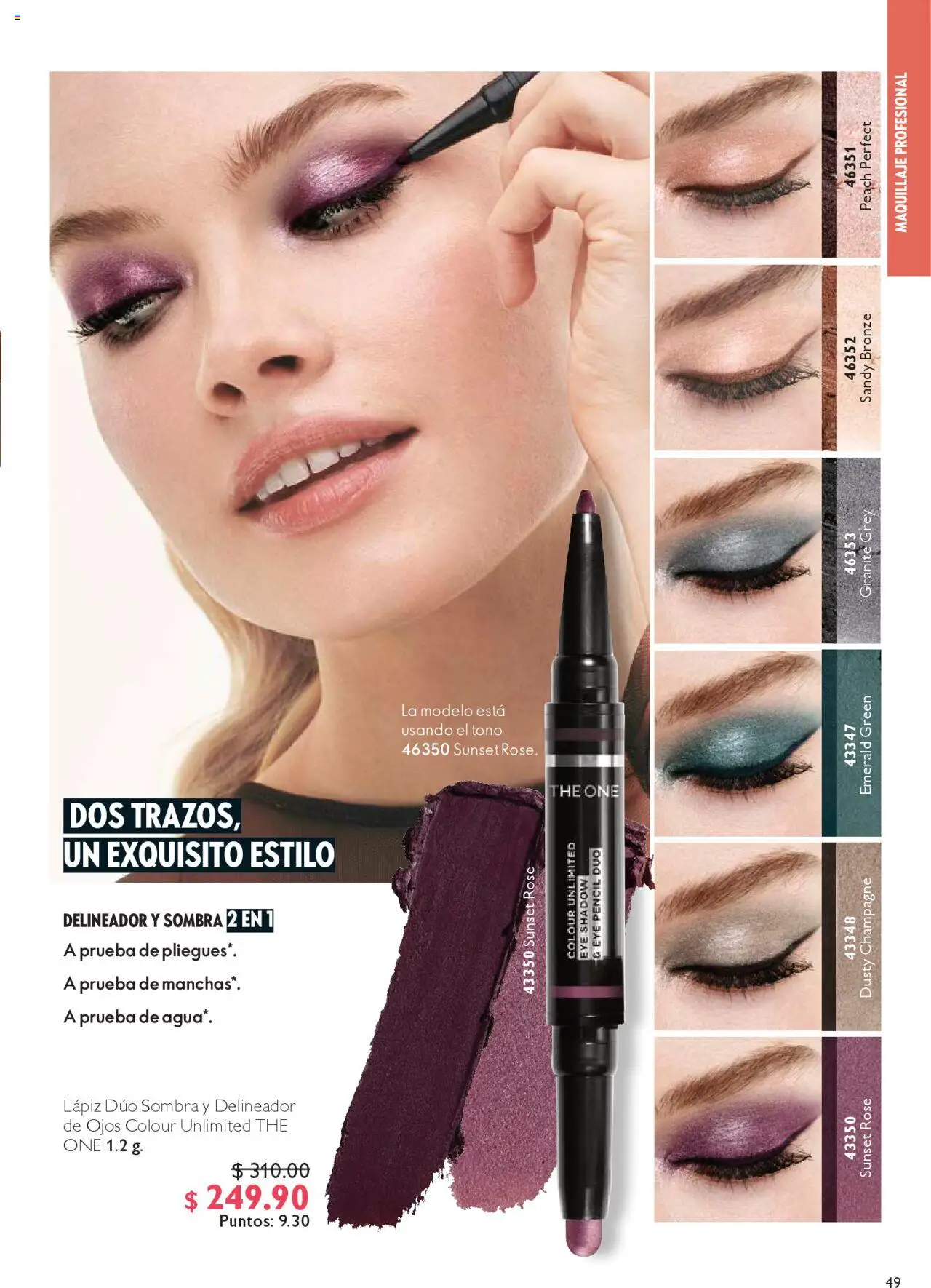 Nuevas ofertas de Oriflame válidas en toda la República Mexicana desde el 04.10.2025. ¡Encuentra las mejores ofertas en Oriflame - Campaña 14 2025! | Página: 49 | Productos: Champagne, Sombra, Maquillaje, Delineador