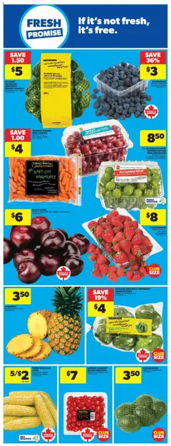 Real Canadian Superstore flyer valid from 14.08.2025 | Page: 13 | Products: Strawberries, PC, Bag, Tomatoes