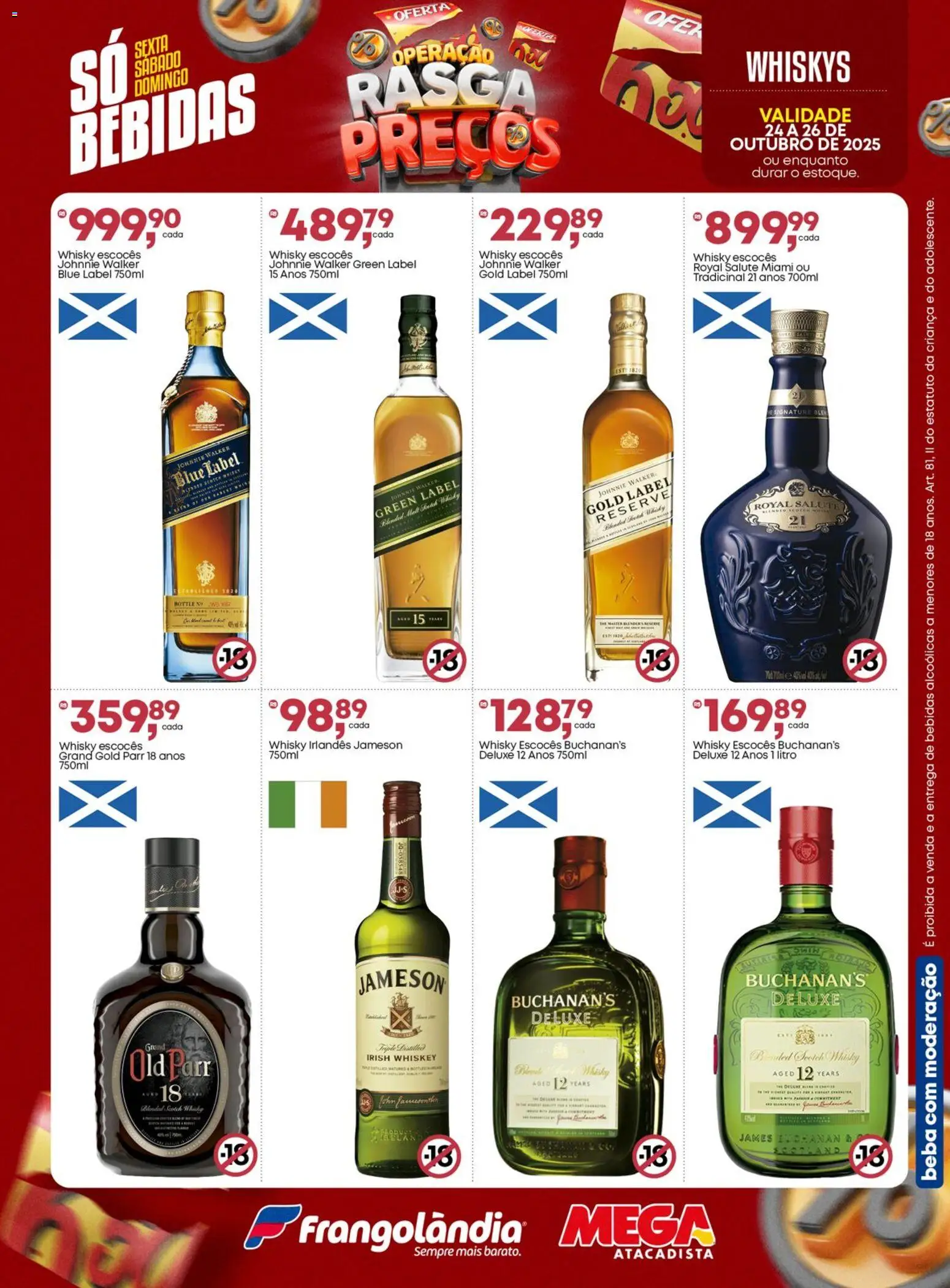 Frangolândia Folheto - válido de 24.10.2025 | Página: 6 | Produtos: Whisky