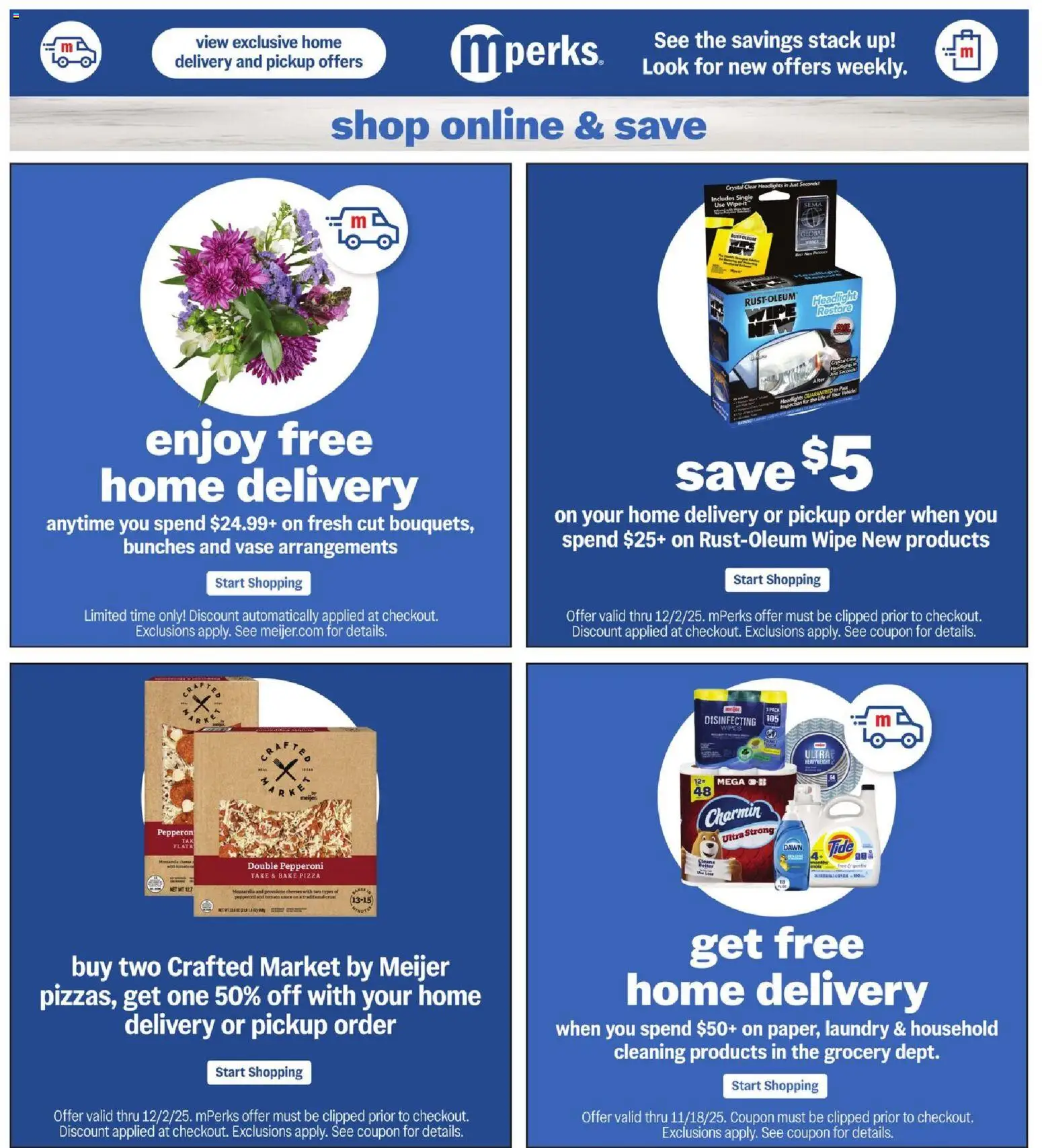 Meijer Weekly Ad - valid from 28.11.2025 | Page: 36 | Products: Vase, Pizza, Headlight