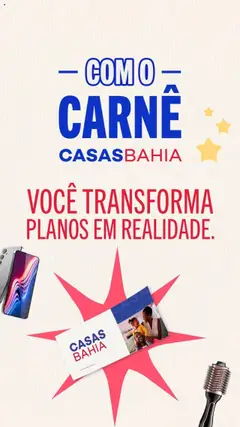 Casas Bahia promoções - Pré-Visualização do folheto da loja Casas Bahia, válido de 24.07.2025