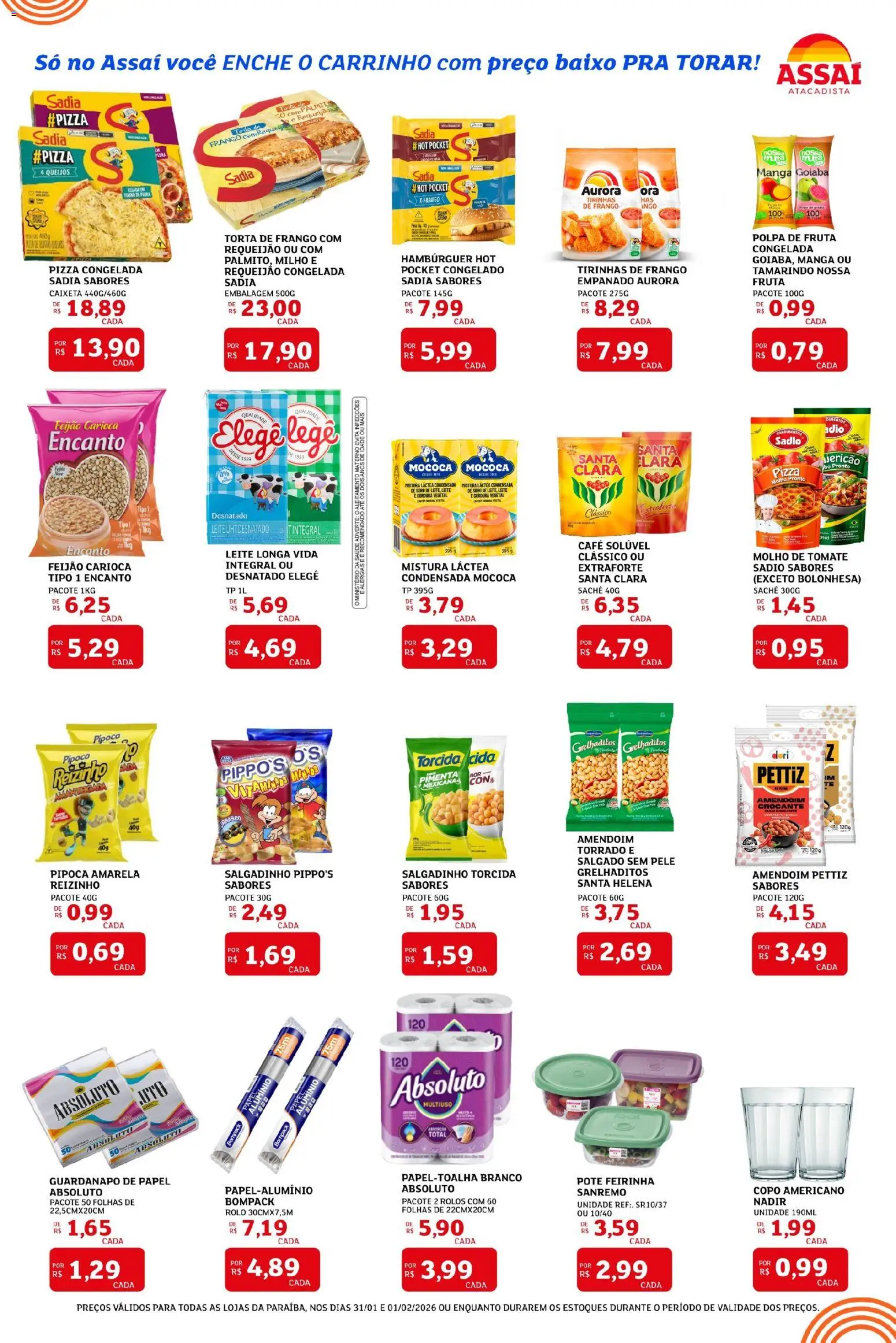 Assaí Atacadista Folheto - válido de 31.01.2026 | Página: 2 | Produtos: Amendoim, Pó, Palmito, Frango