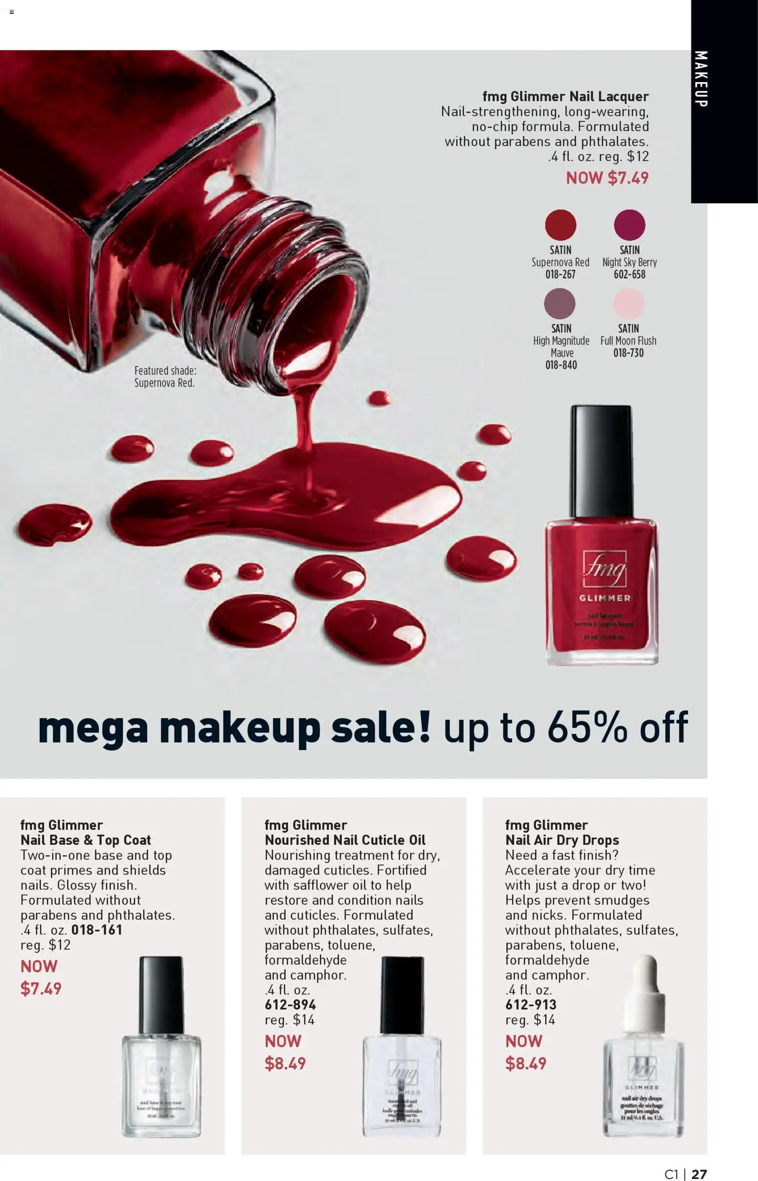 Avon Brochure - valid from 31.12.2025 | Page: 27 | Products: Nail, Oil, Coat