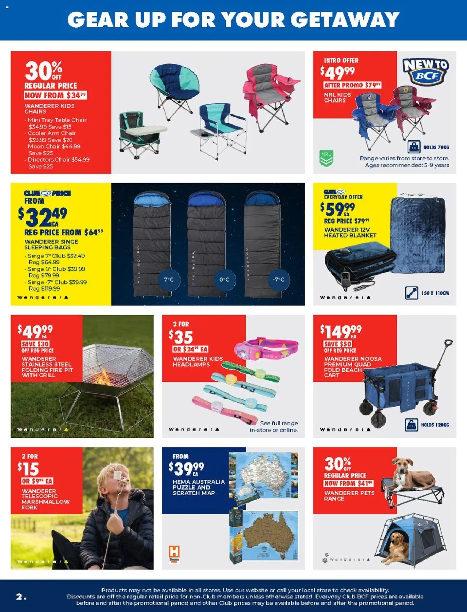 BCF catalogue - valid from 07.04.2026 | Page: 2 | Products: Table, Cart, Grill, Blanket