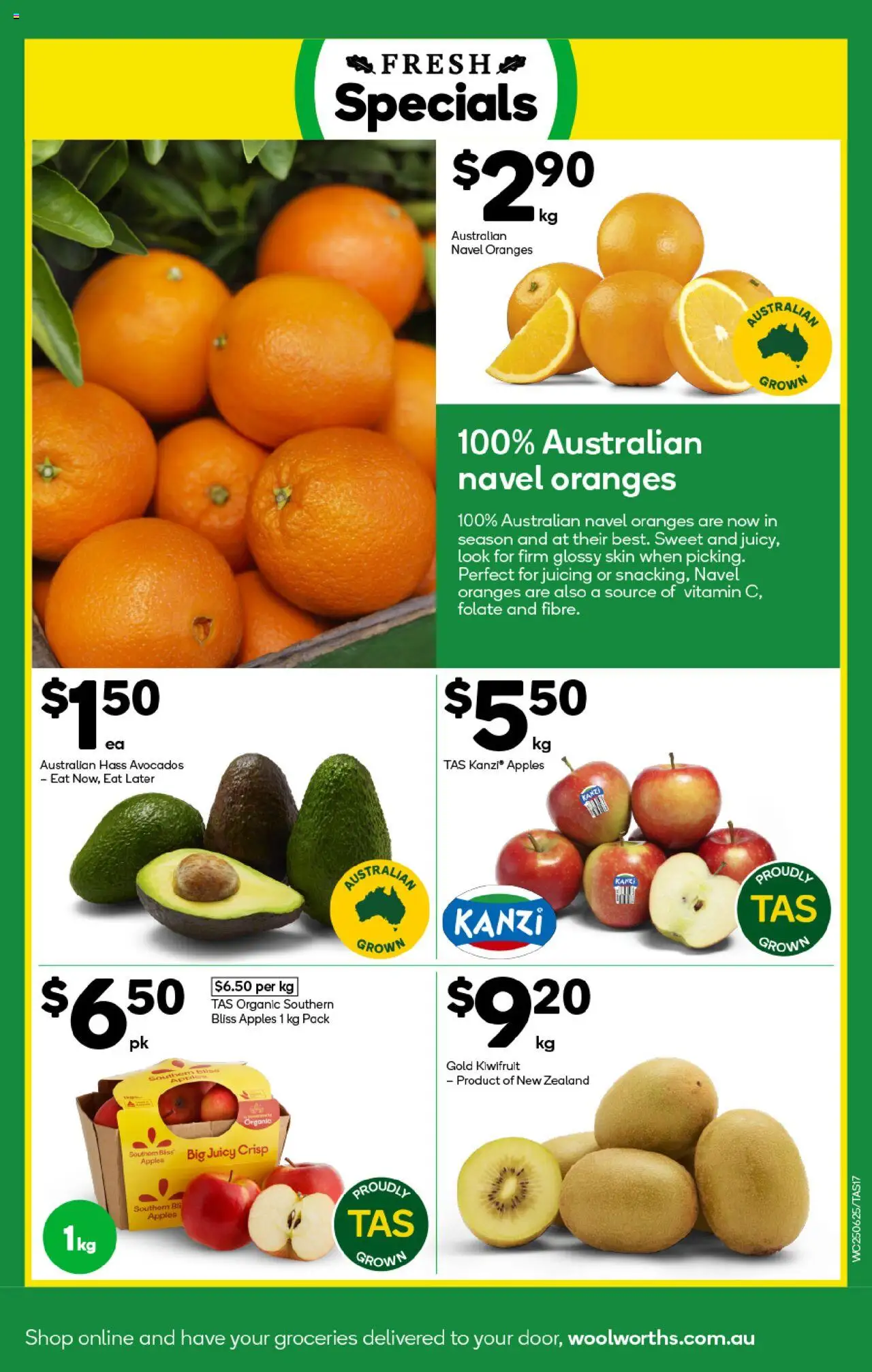 Woolworths catalogue - valid from 25.06.2025 | Page: 17 | Products: Apples, Oranges, Kiwifruit, Vitamin