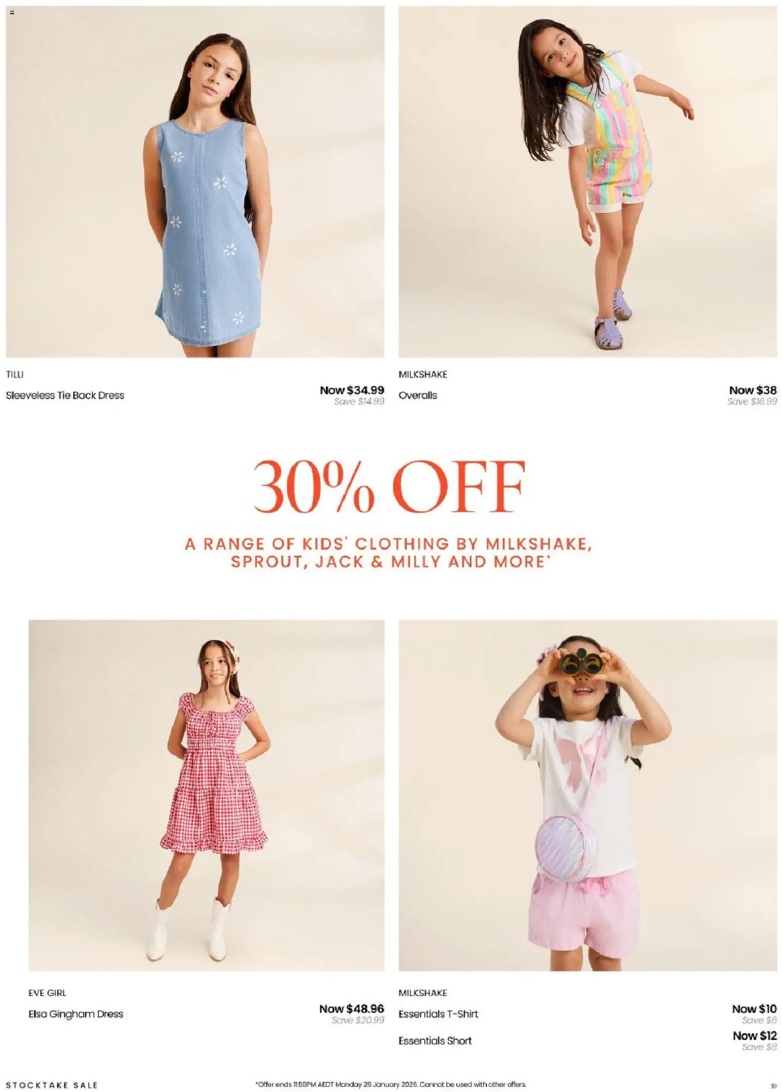 Myer catalogue - valid from 26.12.2025 | Page: 30 | Products: Dress, Sleeveless, Overalls, Tie
