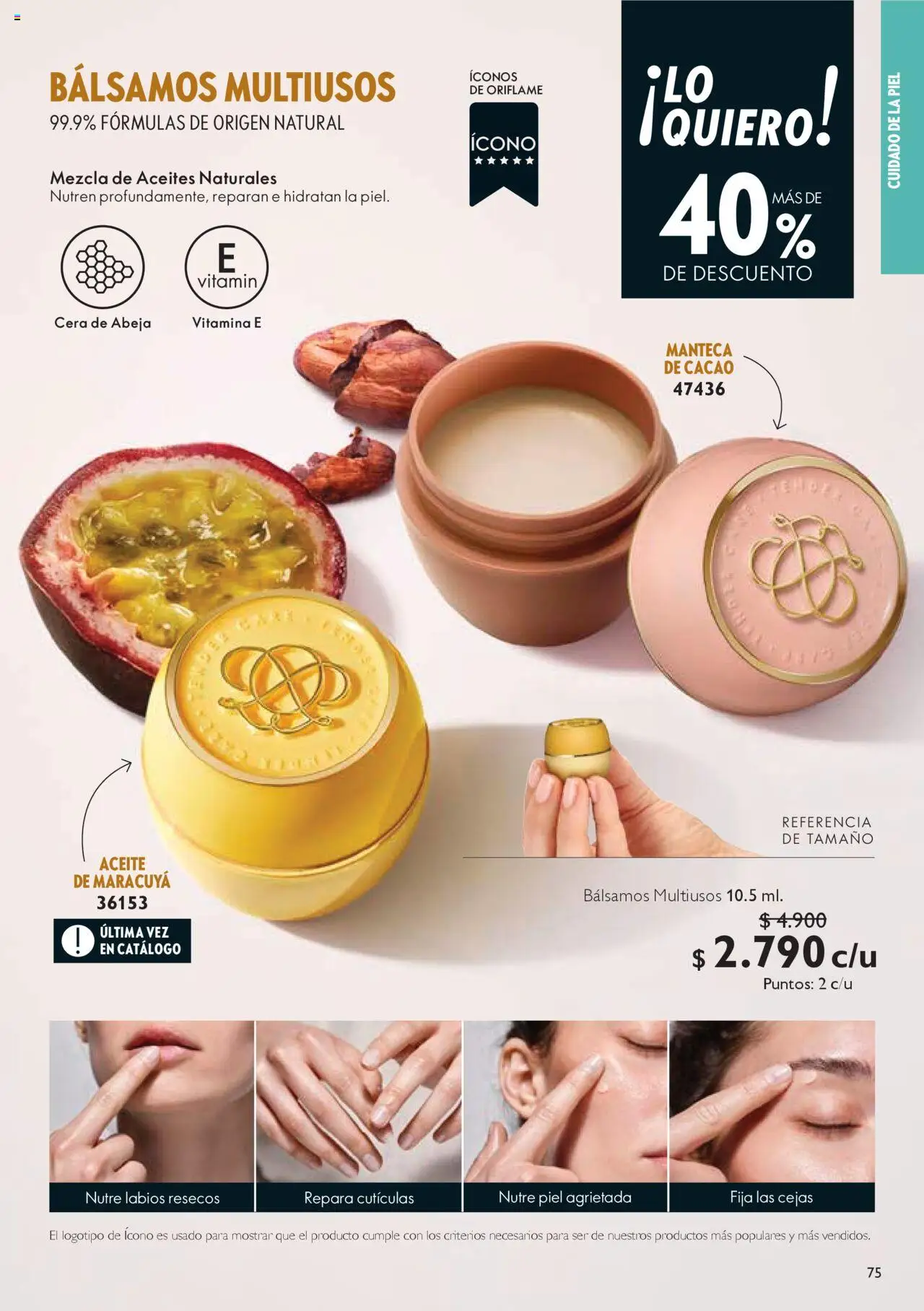 Oriflame - Catálogo │ válido desde el 13.09.2025 | Página: 75 | Productos: Cera, Cacao, Manteca, Aceite