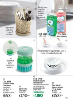 Vista previa Amodil - Campaña 8 válido desde el 08.04.2026 | Página: 145 | Productos: Lavavajillas, Cepillo, Detergente, Escurridor