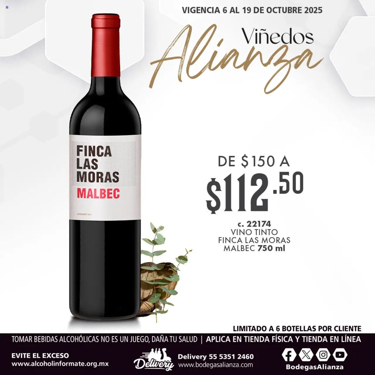Nuevas ofertas de Bodegas Alianza válidas en toda la República Mexicana desde el 06.10.2025. ¡Encuentra las mejores ofertas en Bodegas Alianza - Catálogo Viñedos! | Página: 2 | Productos: Vino
