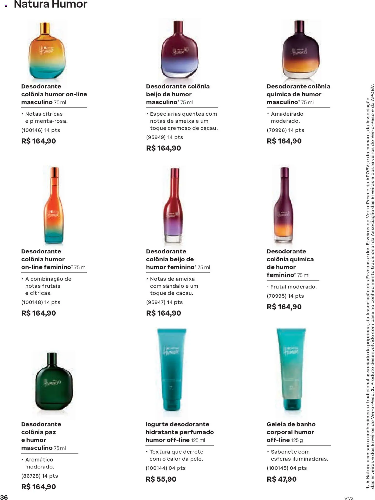 Natura Folheto - válido de 19.02.2026 | Página: 36 | Produtos: Desodorante, Base, Geleia, Ameixa