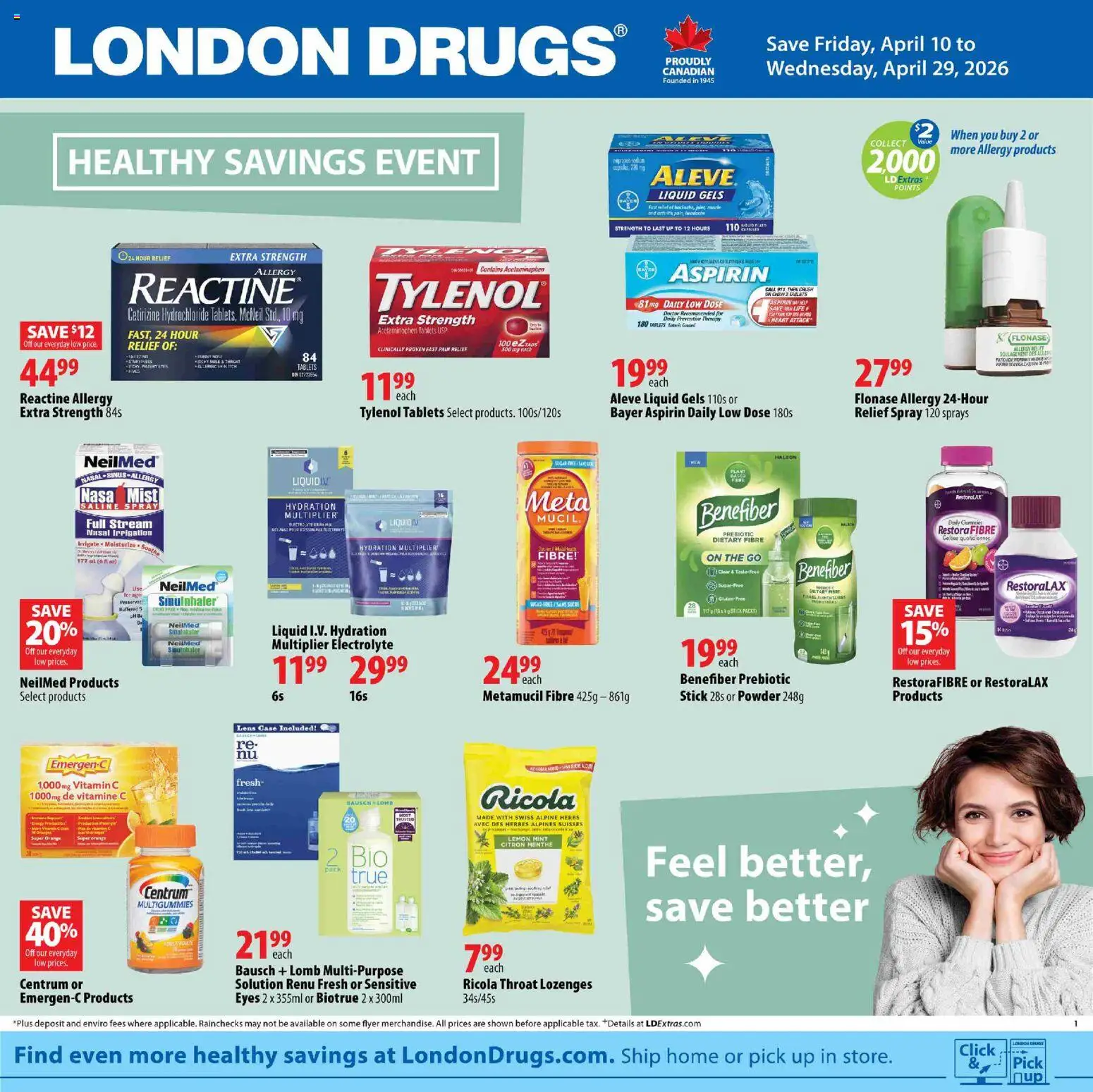 London Drugs flyer valid from 10.04.2026 | Page: 1