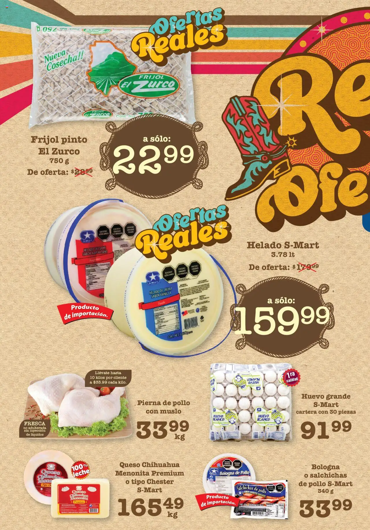 Nuevas ofertas de S-Mart válidas en toda la República Mexicana desde el 08.08.2025. ¡Encuentra las mejores ofertas en S-Mart - Folleto! | Página: 2 | Productos: Pollo, Huevo, Leche, Helado