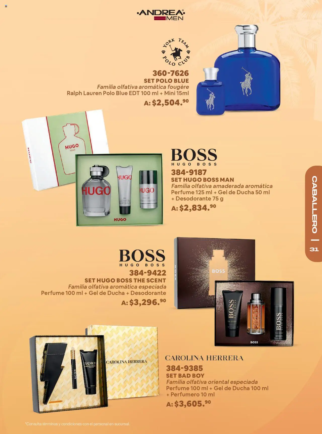 Nuevas ofertas de Andrea válidas en toda la República Mexicana desde el 14.09.2025. ¡Encuentra las mejores ofertas en Andrea - Catálogo Fall Fashion Packs! | Página: 31 | Productos: Desodorante, Perfume, Gel de ducha