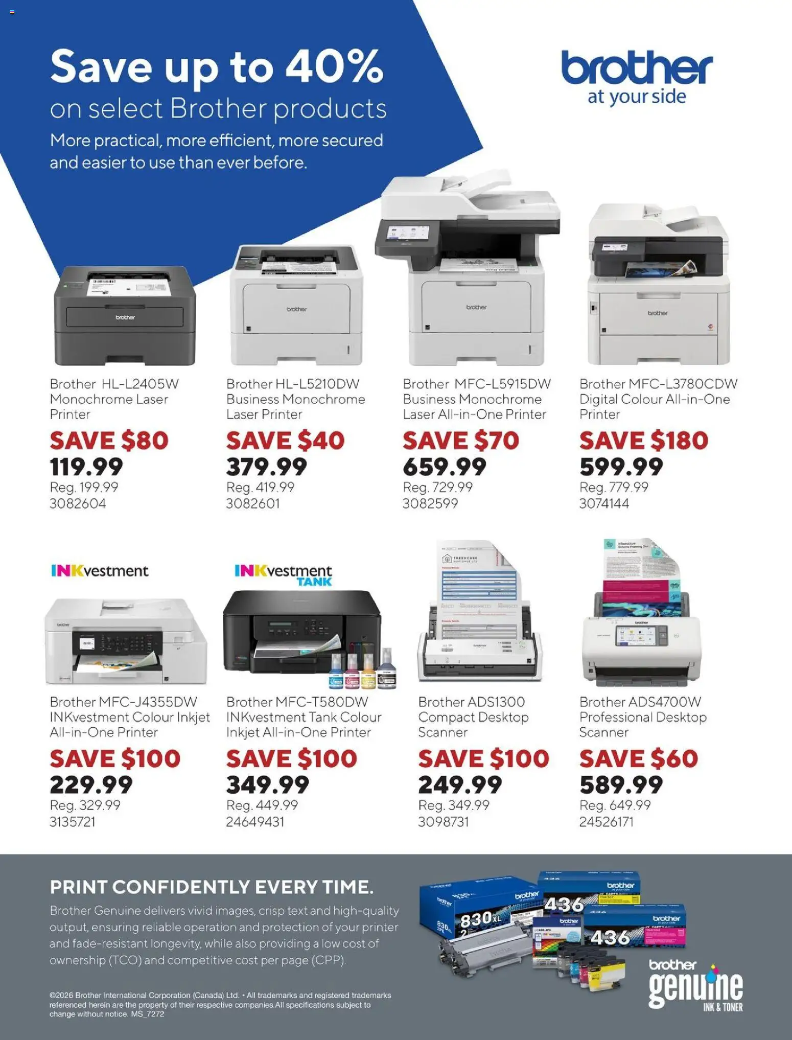 Staples flyer valid from 03.04.2026 | Page: 3 | Products: Printer, Toner