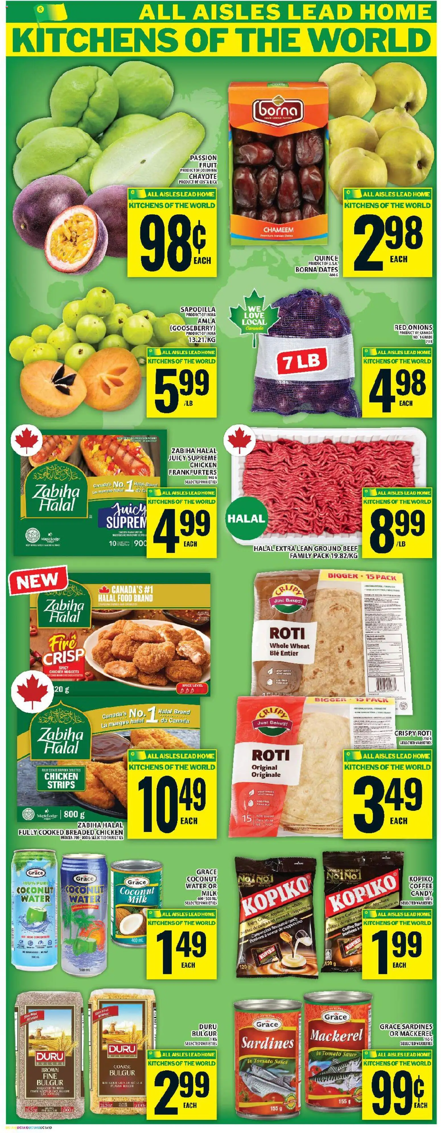 Food Basics flyer valid from 23.10.2025 | Page: 13 | Products: Beef, Bread, Coffee, Chicken