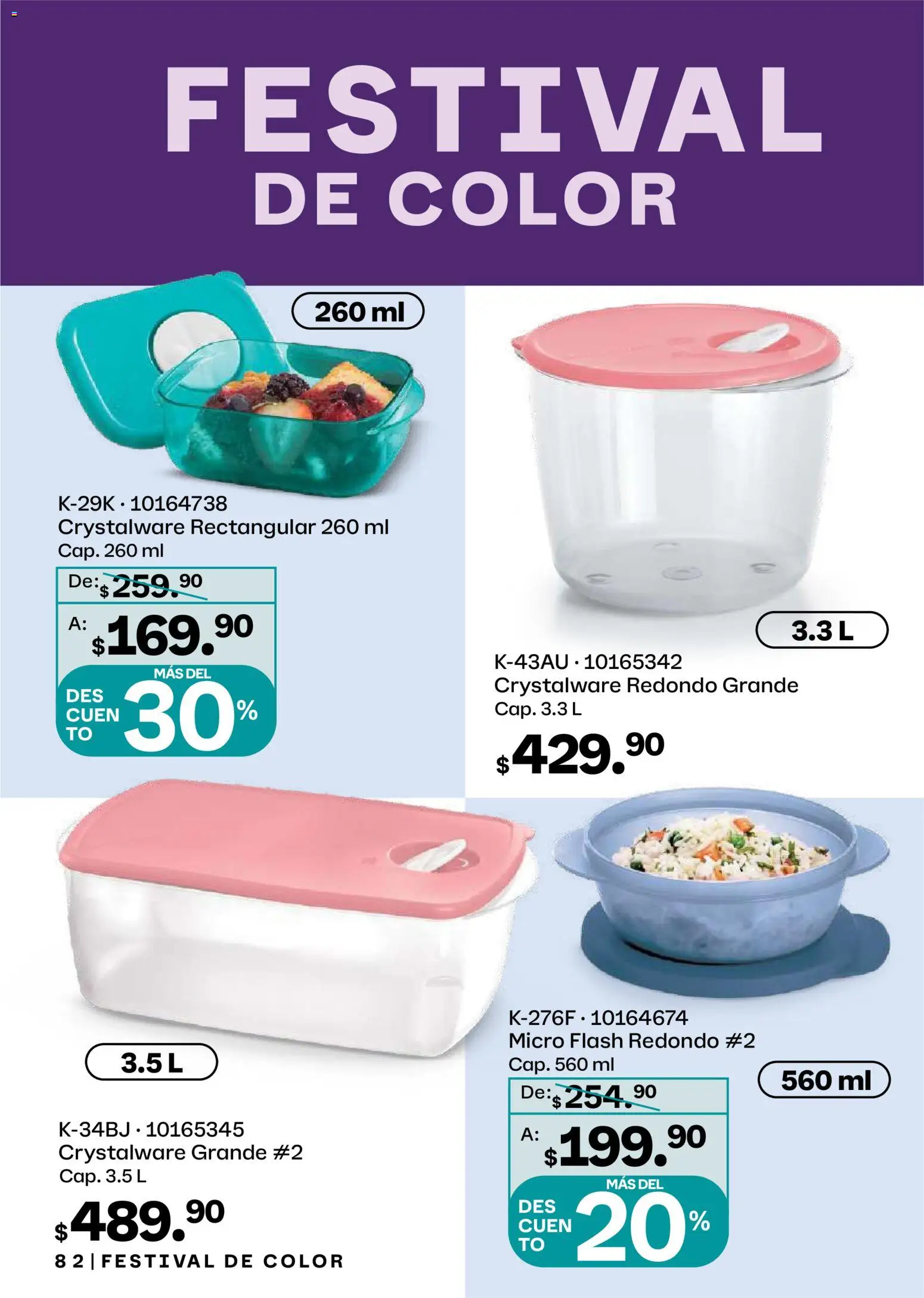 Nuevas ofertas de Tupperware válidas en toda la República Mexicana desde el 26.01.2026. ¡Encuentra las mejores ofertas en Tupperware catálogo! | Página: 82