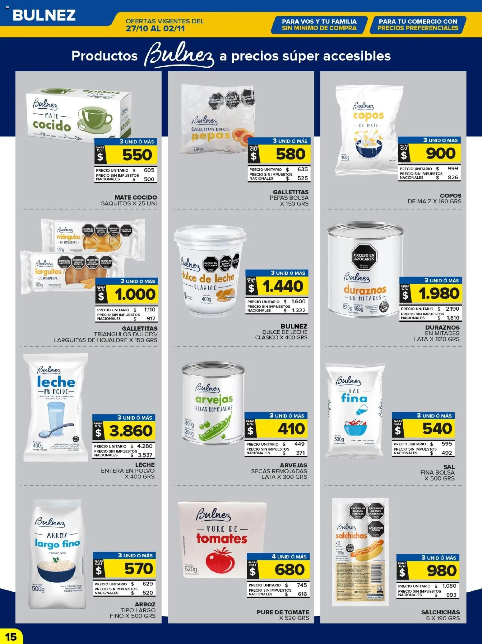 Carrefour Maxi catálogo │ válido desde el 27.10.2025 | Página: 15 | Productos: Mate, Arvejas, Maiz, Tomates