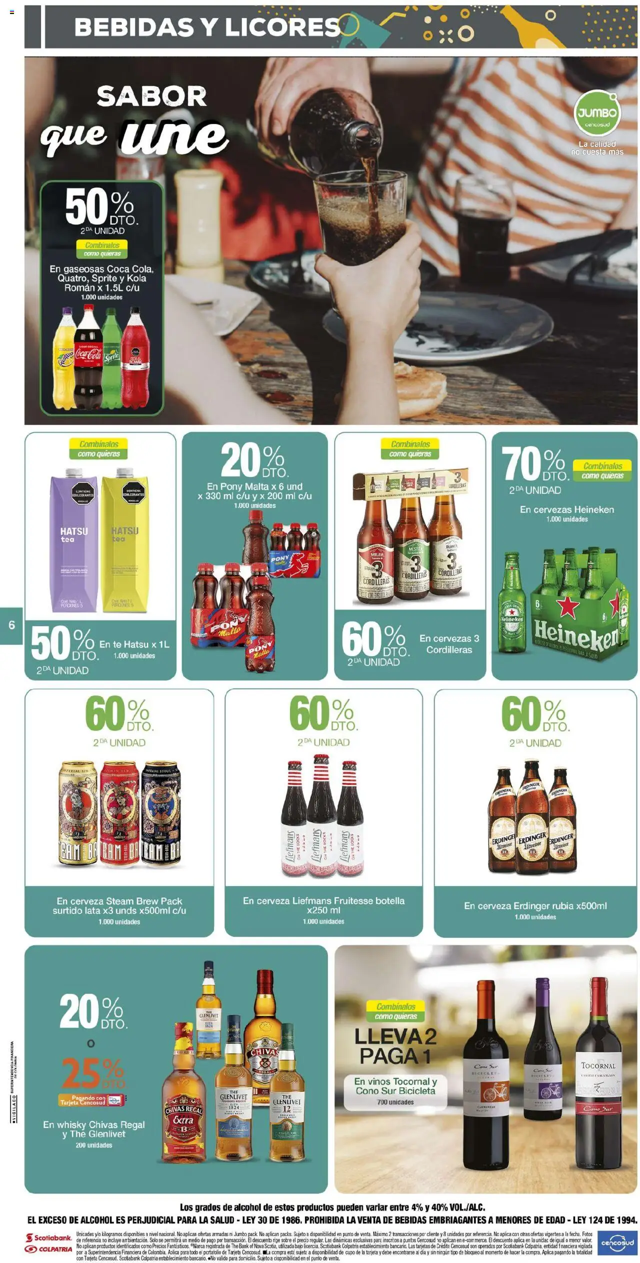 Jumbo revista - valida desde el 20.06.2025 | Página: 6 | Productos: Té, Whisky, Tintura, Cerveza