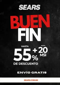 Vista previa de Sears Buen Fin, nuevo folleto de la tienda, válido en México a partir del 13.11.2025