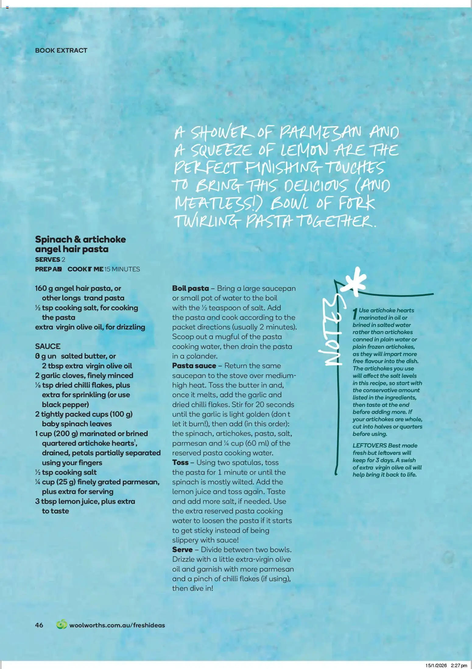 Woolworths catalogue - valid from 01.03.2026 | Page: 46 | Products: Shower, Flakes, Lemon, Garlic