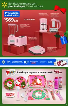 Vista previa de Walmart folleto, nuevo folleto de la tienda, válido en México a partir del 26.11.2025 | Página: 10 | Productos: Sandwichera, Monedero, Hervidor, Té