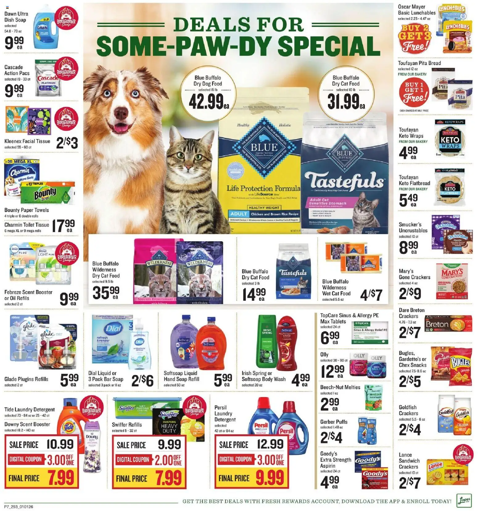 Lowes Foods Weekly Ad - SC - valid from 01.01.2026 | Page: 9 | Products: Bakery, Cat Food, Rice, Bar Soap